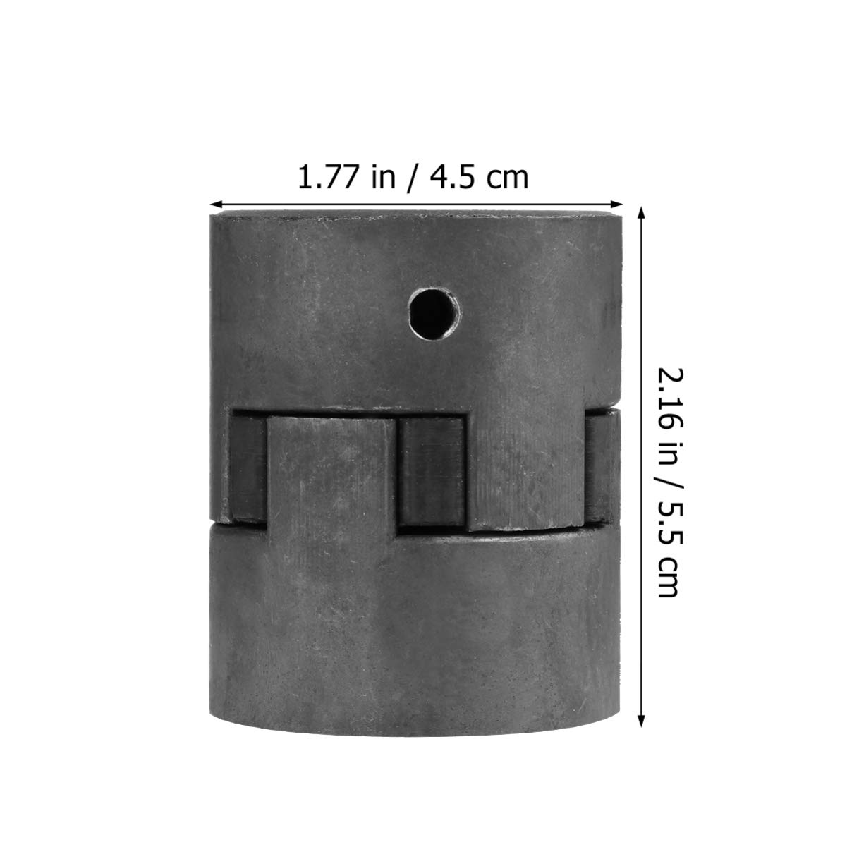 Baluue 3pcs Black Rubber Spider Coupling Set - Flexible L-Jaw Coupler with 3-Jaw Design for CNC Machines, 3D Printers & Industrial Equipment