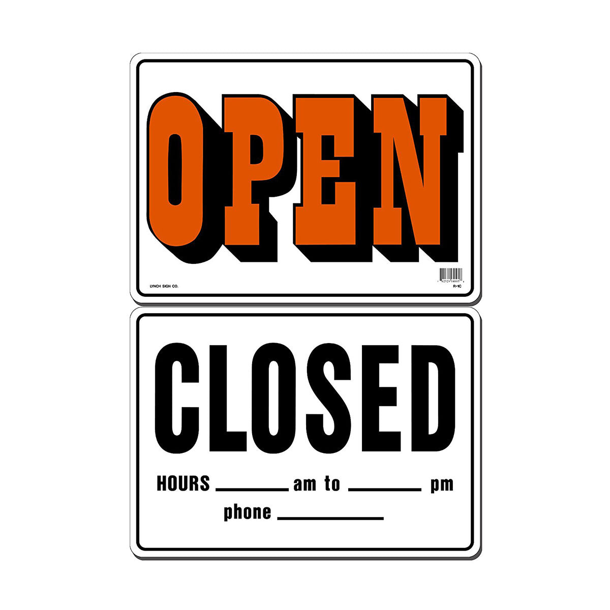 Open Closed Sign - 14x10 Inches Double Sided Business Door Sign for Retail Stores, Restaurants & Offices - Perfect for Business Hours Display