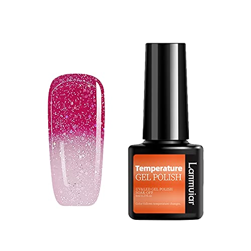 Long-Lasting Gel Nail Polish Kit - 8ml Warm Gradient Colors, Non-Toxic & Removable Nail Glue for Professional Salon & DIY Nail Art at Home | Perfect for Parties, Weddings & Everyday Wear