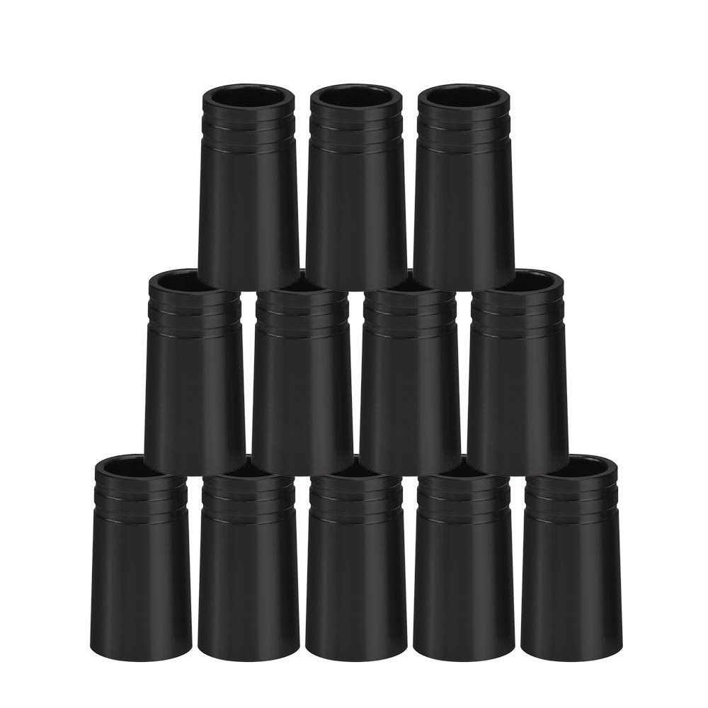 Premium .370 Aluminum Golf Ferrules - Multi-Color 25mm (12 Pack) for Iron Shafts | Durable Club Head Protection | Perfect for Golf Club Repair & Customization