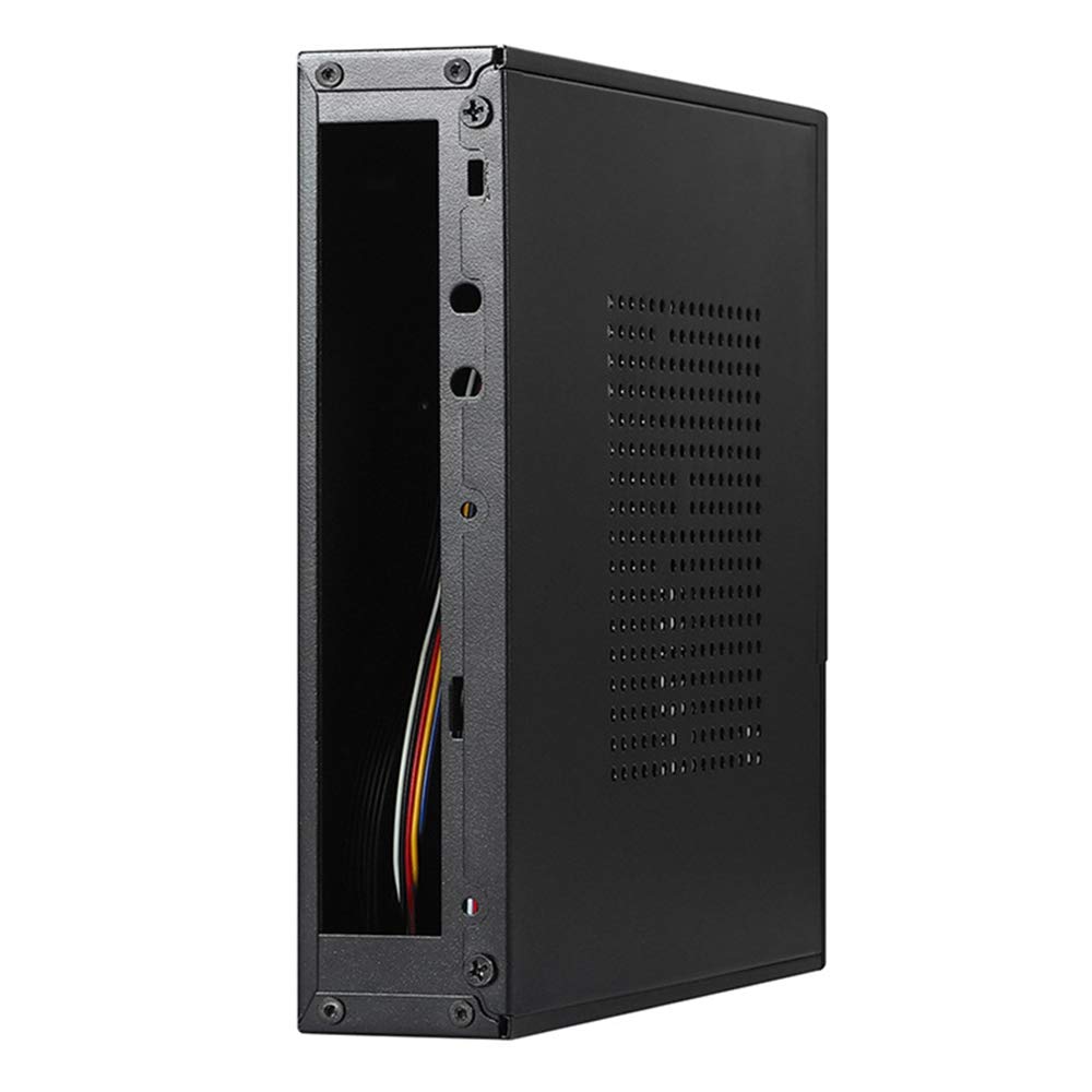 GOURIDE ITX Computer Case TX02 - Mini Desktop PC Case for Industrial Control & HTPC | Compact Gaming Rig, Home Theater, Office Workstation