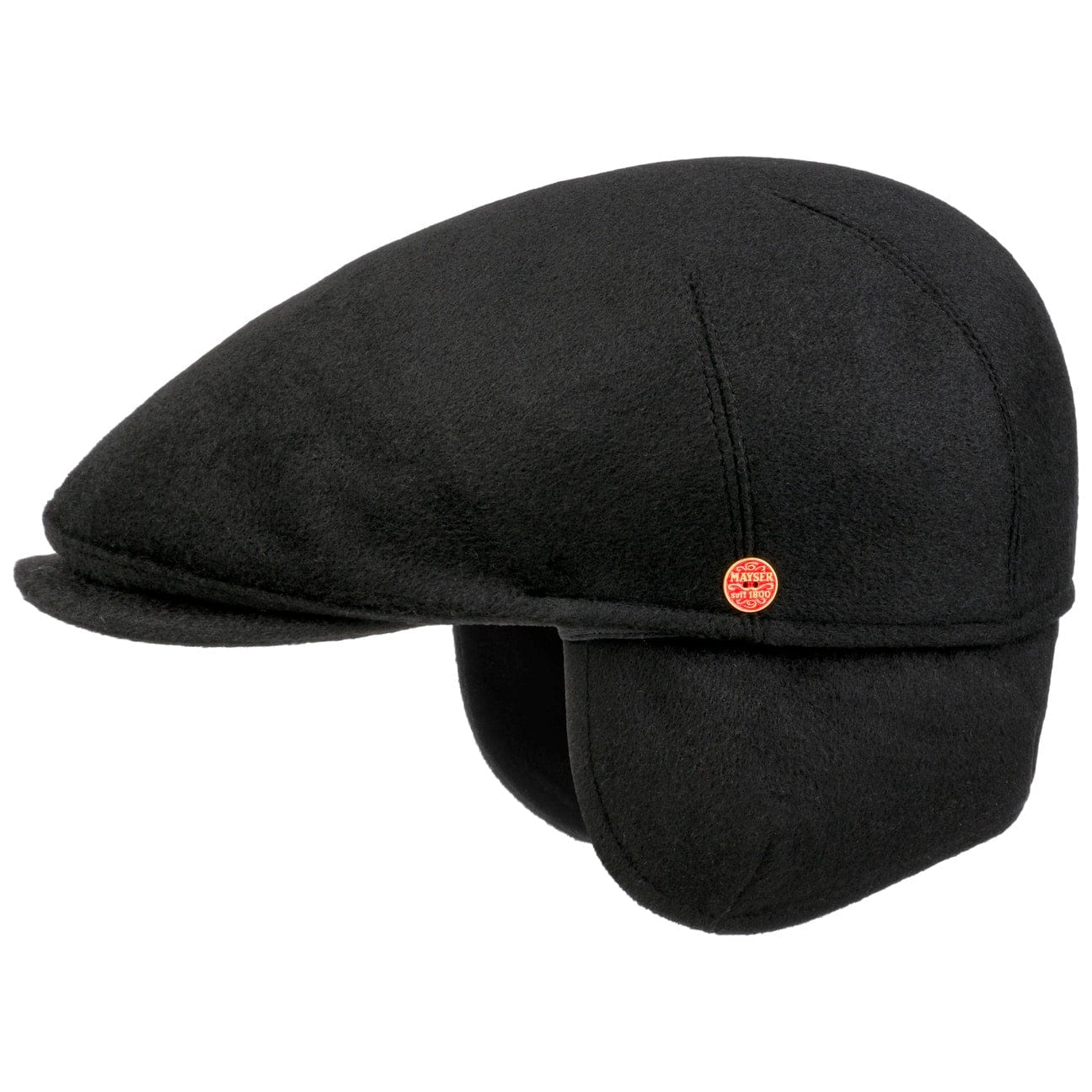 Mayser Sidney Plus Cashmere Flat Cap for Men - Soft & Warm Winter Hat - Perfect for Outdoor Activities, Travel & Casual Wear