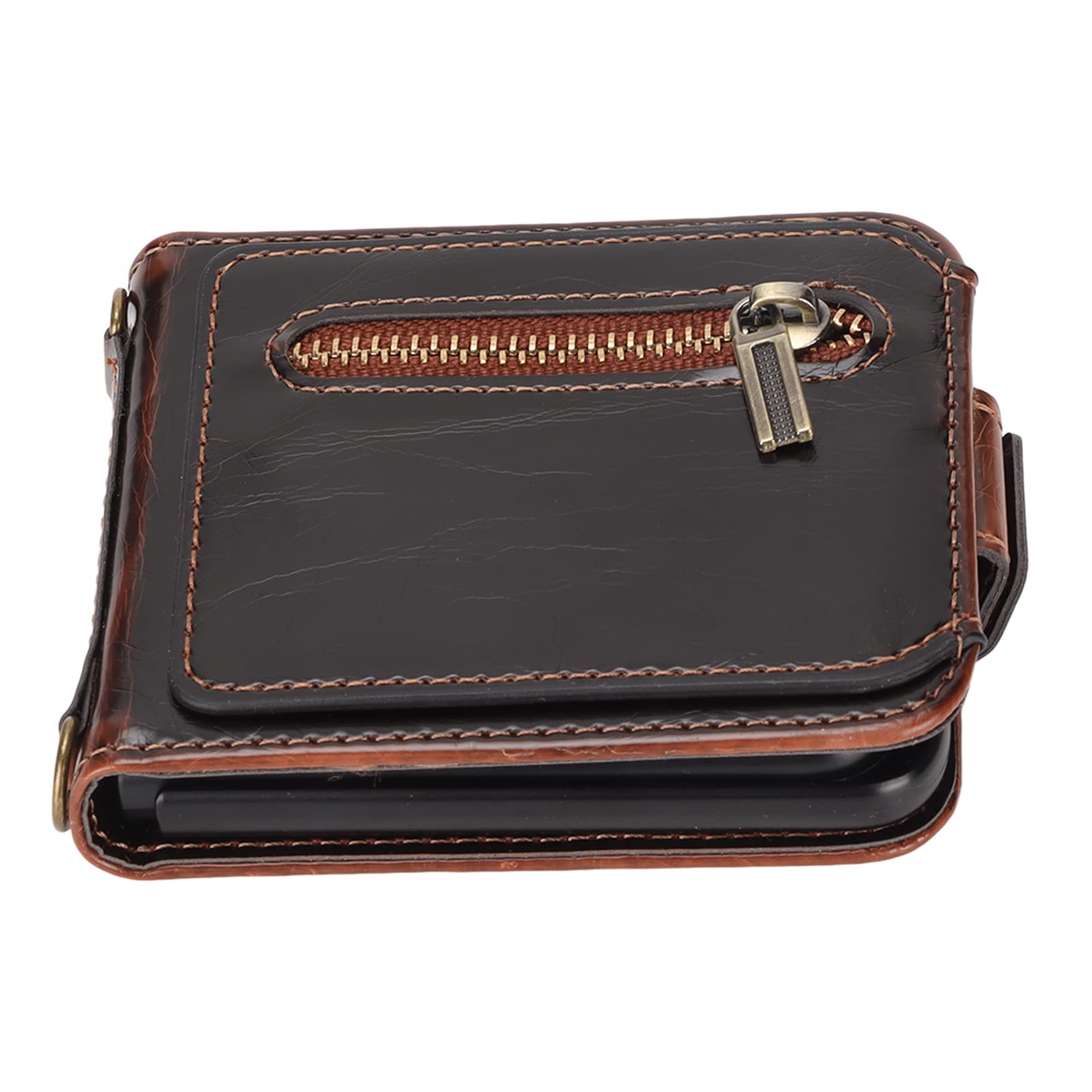 Premium Leather Phone Wallet Case with Card Slots - Dustproof & Wear-Resistant, Soft Texture & Comfortable Grip for iPhone & Samsung (Brown) - Perfect for Travel, Work & Everyday Use