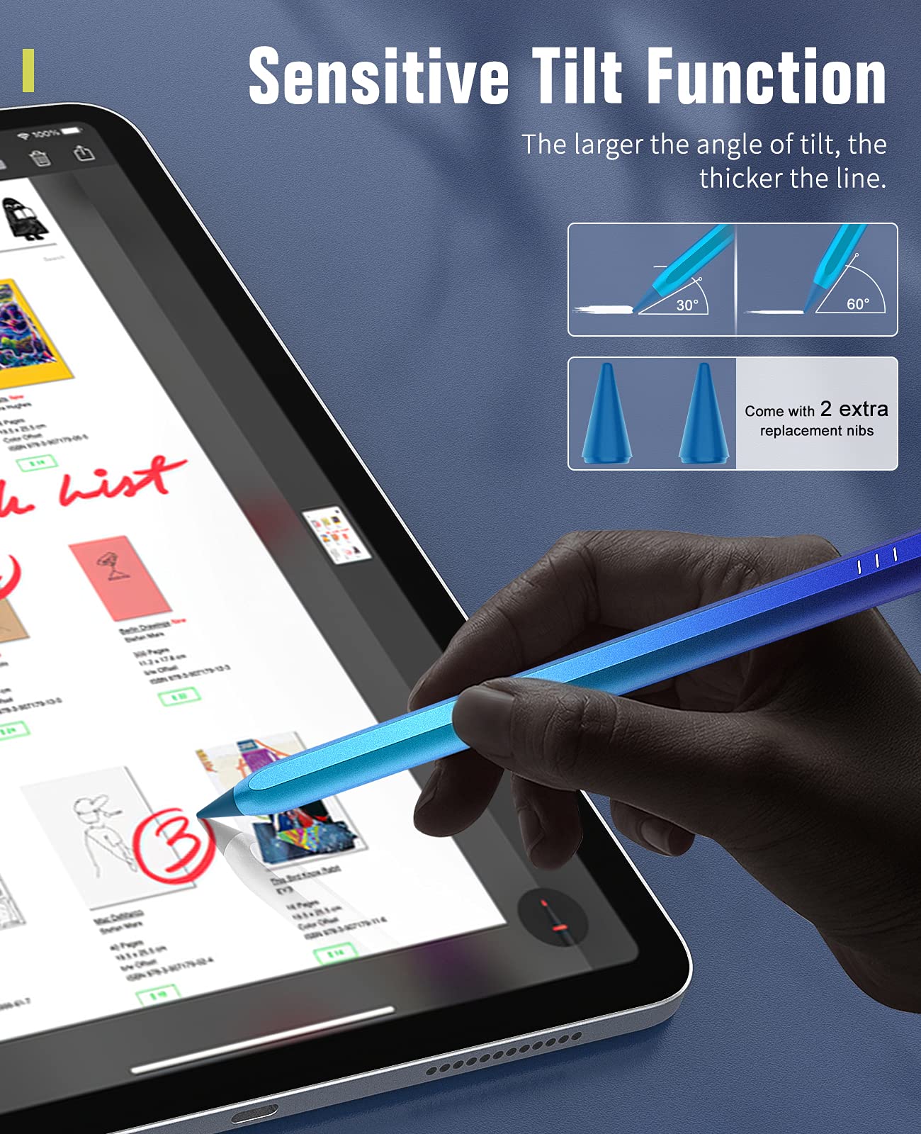 TiMOVO Stylus Pen for iPad 2nd Generation - Apple Pencil Alternative with Palm Rejection for iPad Pro 11