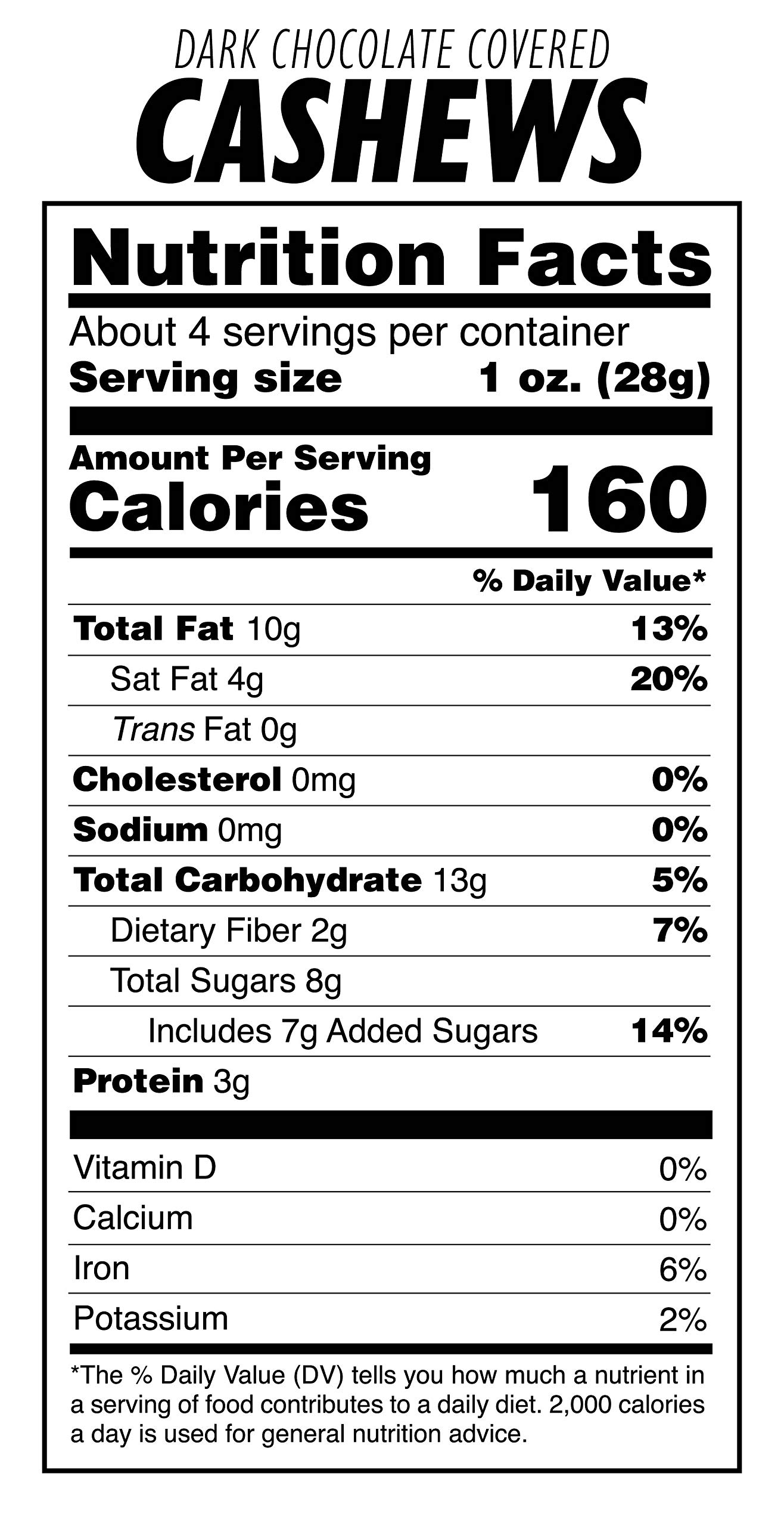 Organic Dark Chocolate Covered Cashews - 55% Cacao, Vegan, Gluten-Free, Non-GMO (3.5oz, 12-Pack) - Perfect for Healthy Snacking, Gifts & Dessert Toppings