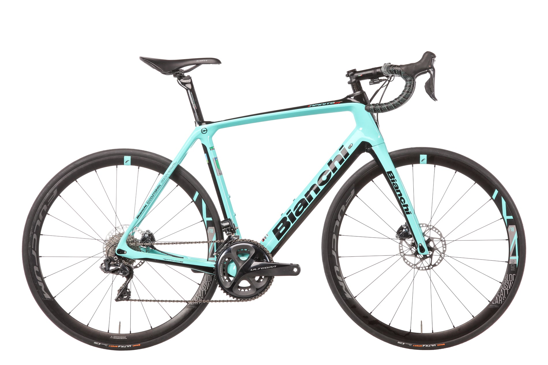 Bianchi Infinito CV Disc Di2 Road Bike 2020 - 57cm Carbon Frame, Shimano Di2 Electronic Shifting - Perfect for Endurance Rides, Long-Distance Cycling & Road Racing