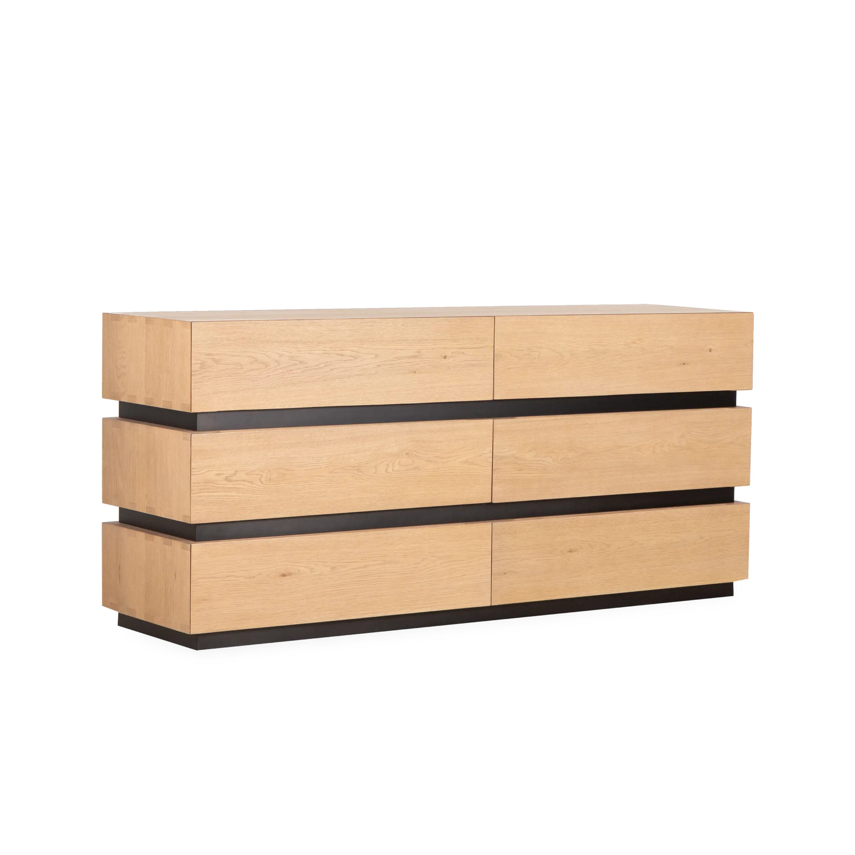 Modern 5-Drawer Dresser for Bedroom - Solid Wood Chest of Drawers with Metal Handles, Stylish Storage Organizer for Clothes, Bedroom Furniture, Home Decor