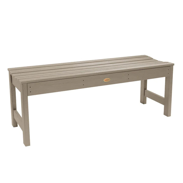 Lehigh Backless Synthetic Wood Picnic Bench - Durable Outdoor Dining Table for Patio, Garden & Park - Perfect for BBQs, Camping & Family Gatherings