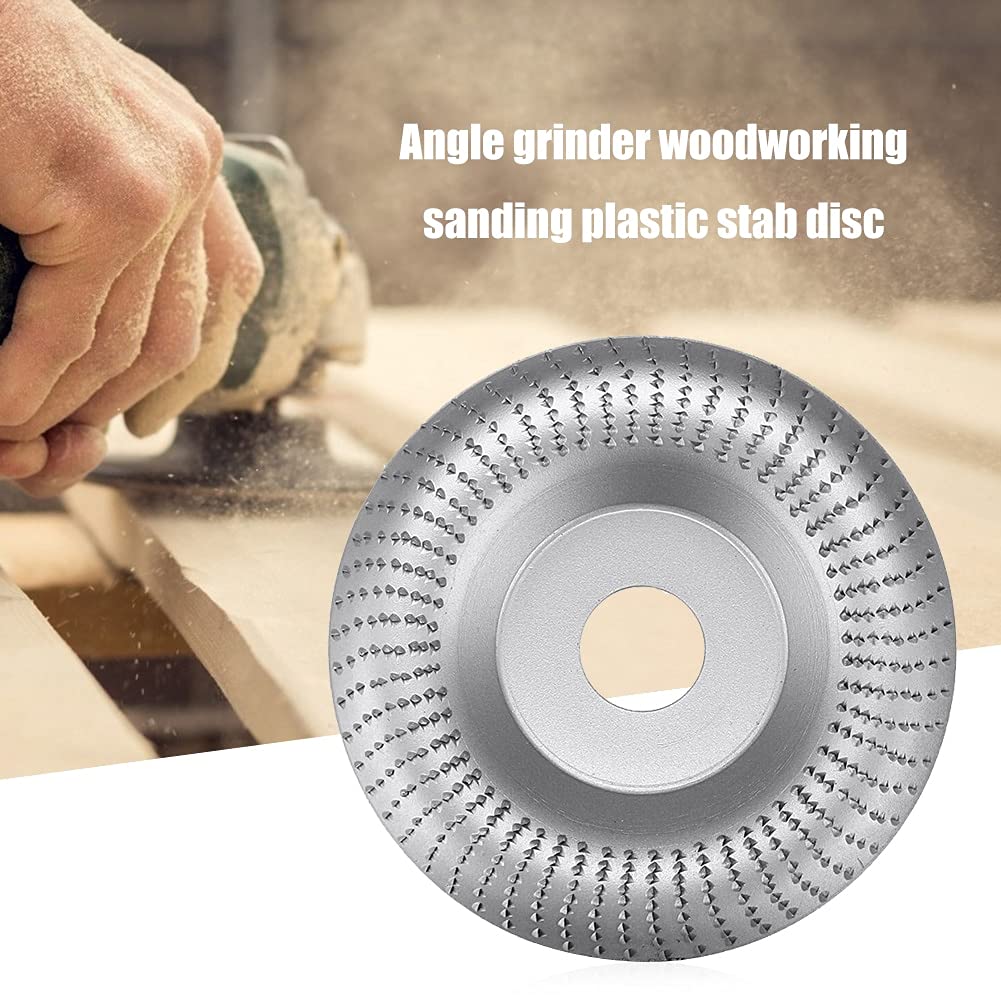 2PCS Wood Shaping Discs for Angle Grinder - 6 Teeth Rotary Abrasive Carving Discs for Woodworking, Sanding & Polishing - Perfect for DIY Projects, Furniture Making & Crafting
