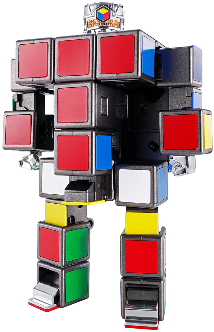 Bandai Chogokin Rubik's Cube Transforming Robot Action Figure - Collectible Toy for Anime Fans & Puzzle Lovers - Perfect for Display, Gifts, and Interactive Play