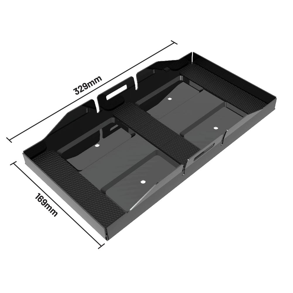 iTECH120X PRO Deep Cycle Battery Tray - Heavy Duty & Durable for Marine, RV, Solar Power - Compatible with 12V Batteries | Perfect for Off-Grid & Backup Power Systems