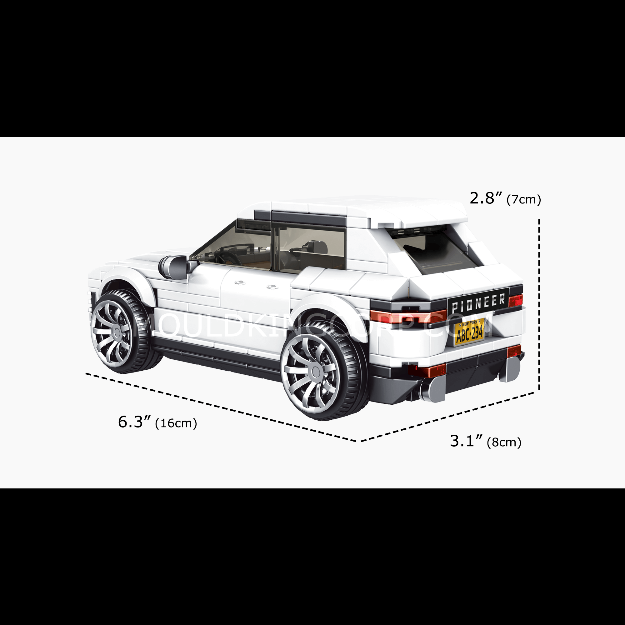 Mould King 27025 Cayenne Sports Car Model Building Kit | 415 PCS DIY Construction Blocks for Adults & Teens | Perfect for Home Decoration, Gift Giving & Car Enthusiasts
