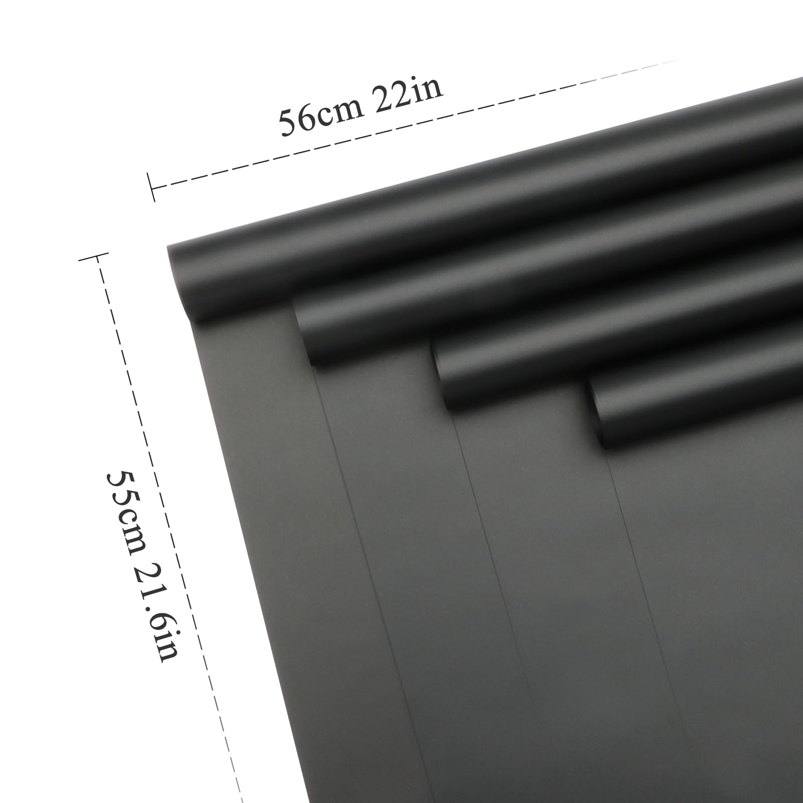 24 Sheets Premium Flower Wrapping Paper - Dark Black Gift Packing Paper for Bouquets, Birthday, Wedding, Graduation & Valentine's Day | Ideal for Floral Arrangements, Gift Wrapping & Special Occasions
