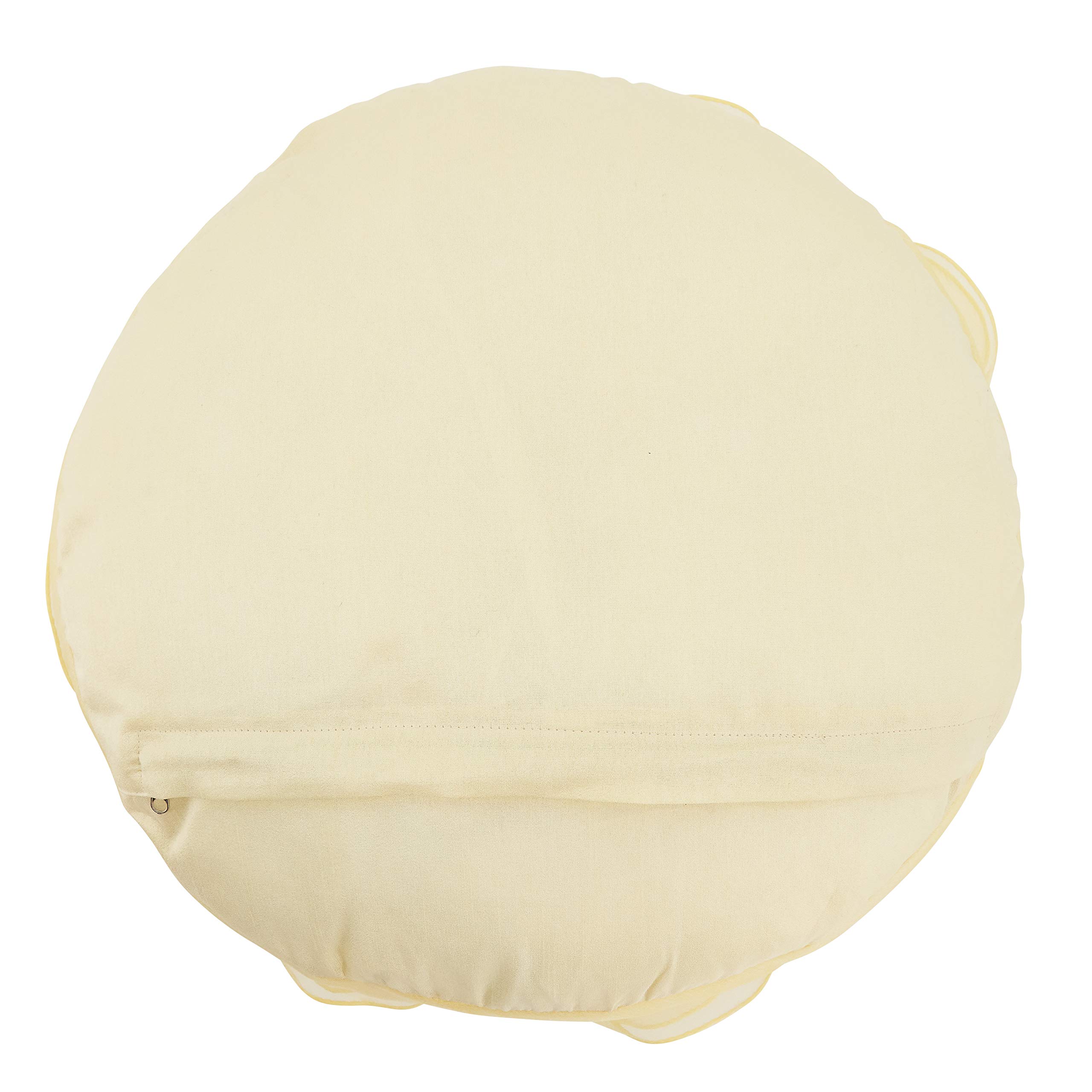 SARO LIFESTYLE 16 Inch Yellow Rose Design Decorative Throw Pillow - Soft Couch Pillow for Living Room, Bedroom & Home Decor