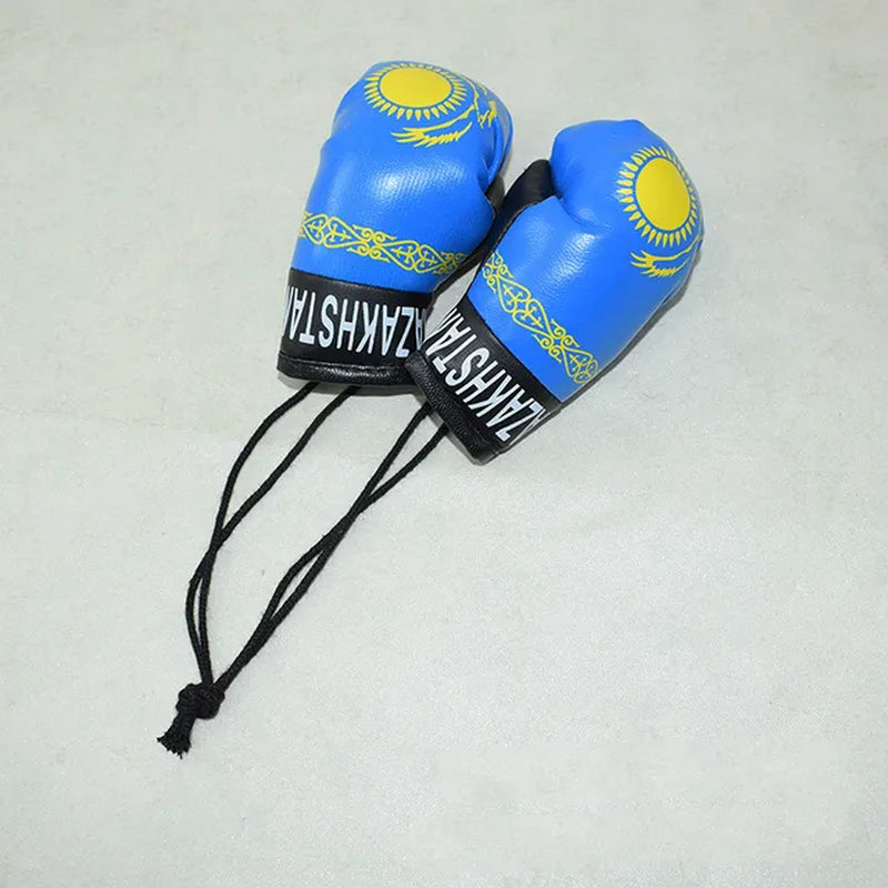 Baby Boxing Gloves for Newborn Photography Props - Mini Simulation Boxing Gloves & Flags for Infant Photo Shoot Decorations | Perfect for 1st Birthday, Sports-Themed Parties & Gender Reveal Photos