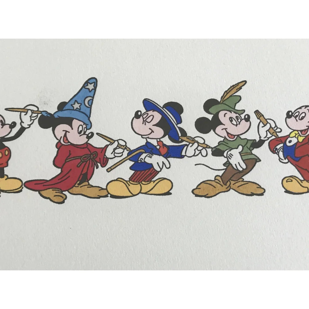 Authentic Mickey Mouse Framed 12x16 Etch Artwork by Sowa & Reiser - Limited Edition #/500 - Hand Painted Disney Collectible - Perfect for Home Decor, Disney Fan Gifts & Art Collections