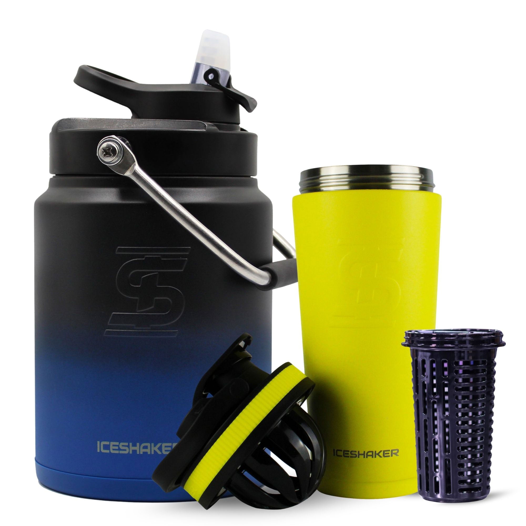Premium Ice Shaker Hydration Pack - Insulated Water Bottle for Gym, Workout & Outdoor Sports - Leakproof & BPA-Free Shaker Cup for Protein Shakes & Cold Drinks