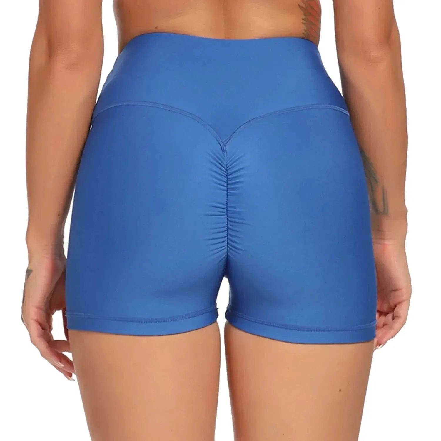 Women's High Waist Yoga Shorts - Summer Casual Fitness Shorts for Gym, Running & Beach - Elastic Skinny Activewear for Yoga, Workouts & Outdoor Activities