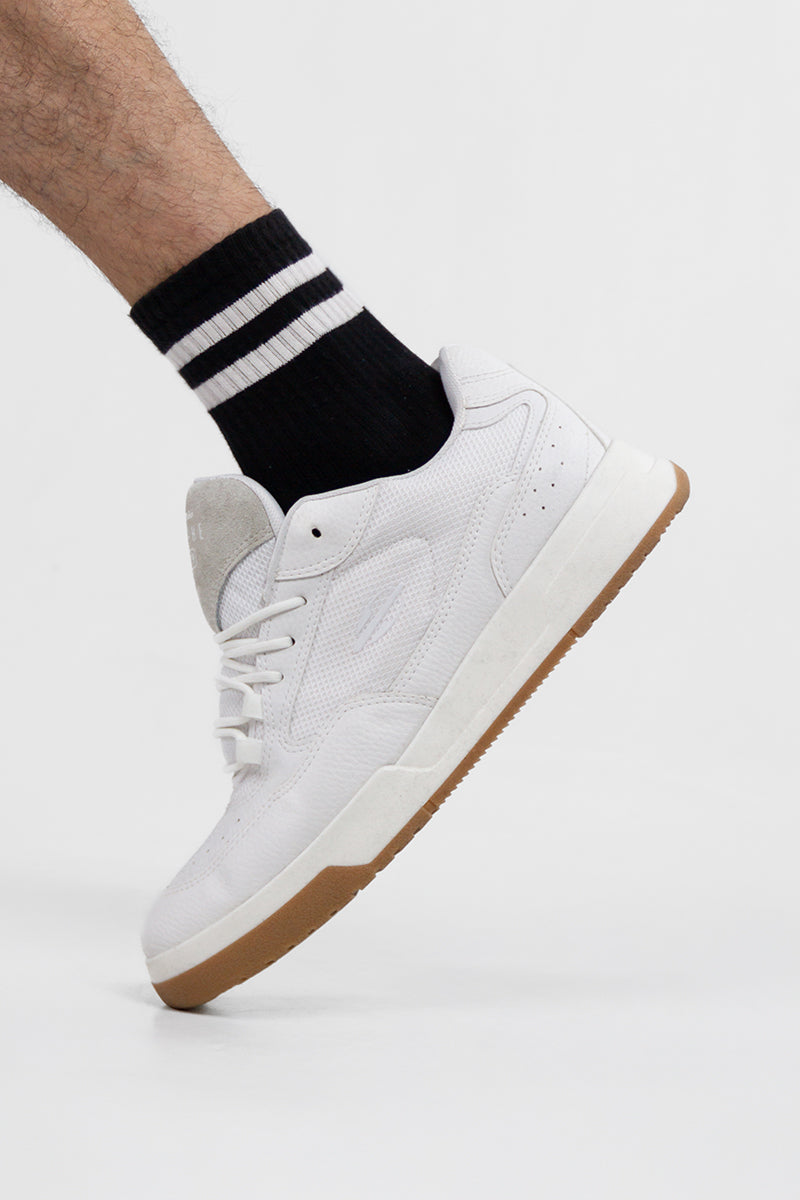 Mormaii Skape White Sneakers - Lightweight Comfortable Running Shoes for Men & Women - Perfect for Gym, Walking & Casual Wear