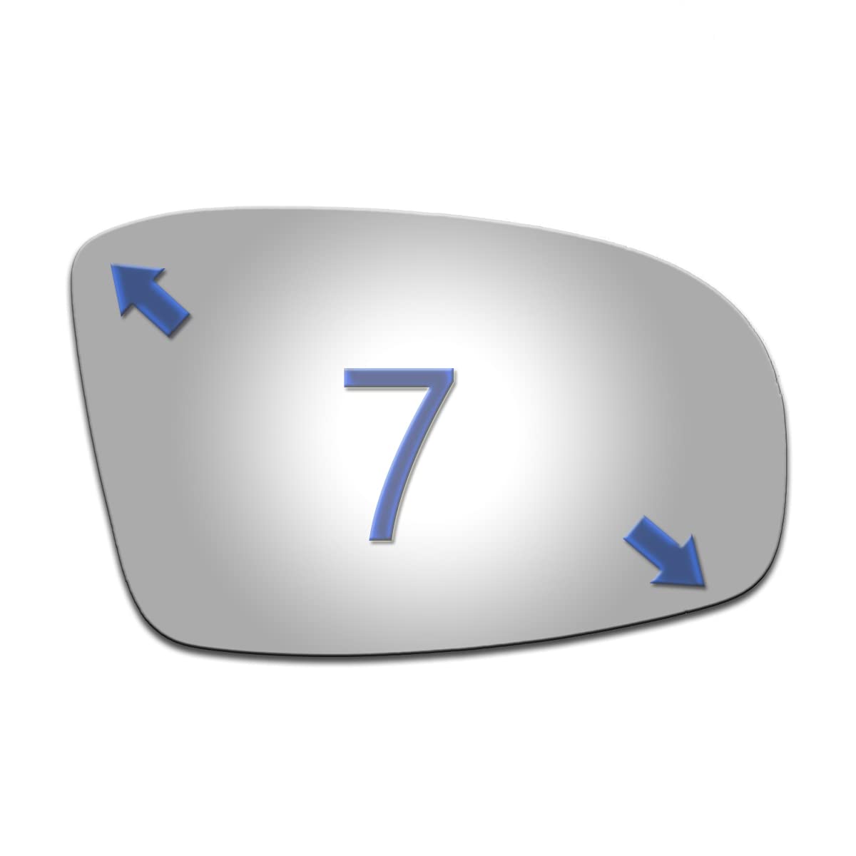 JZSUPER Replacement Passenger Side Convex Mirror Glass for 2011-2012 Toyota Avalon (Non-Towing, Non-Heated) - Perfect for Enhanced Visibility and Safe Driving
