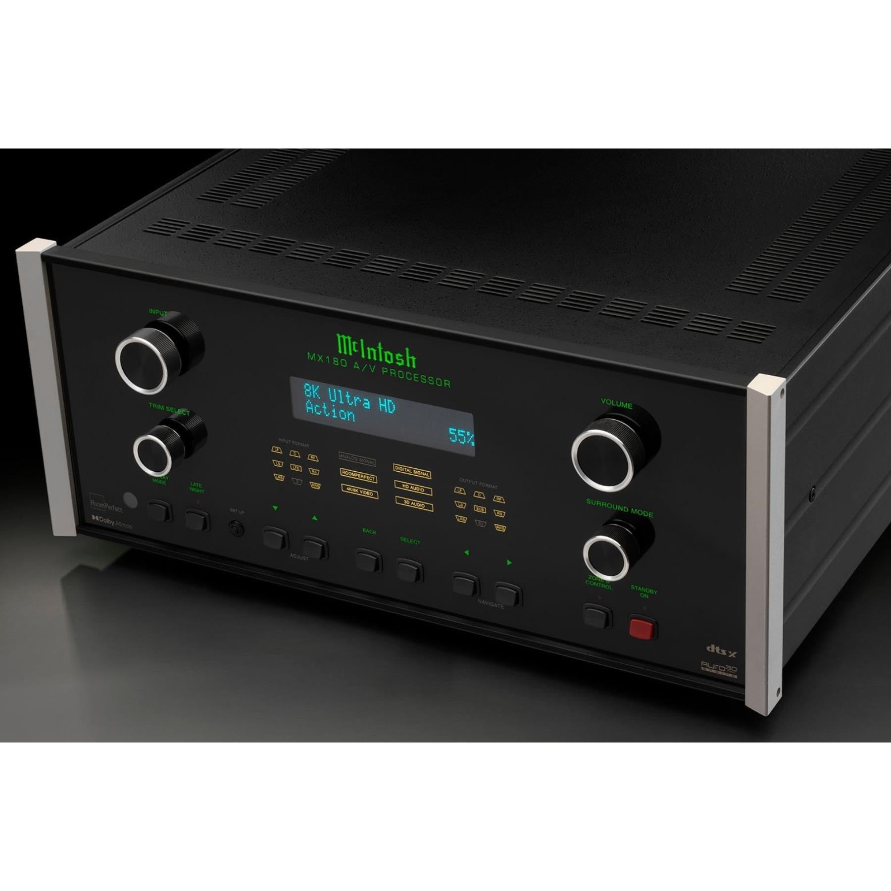 McIntosh MX180 8K Ultra HD AV Processor - Premium Home Theater Audio Video Receiver for Dolby Atmos & DTS:X - Perfect for Movie Nights & Gaming Setup