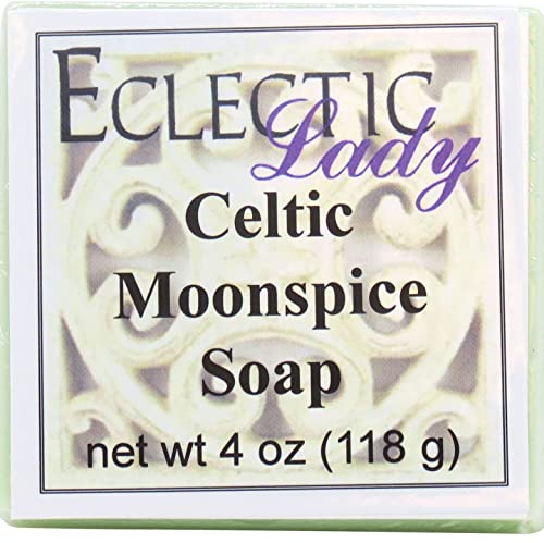 Celtic Moonspape Glycerin Soap Bar by Eclectic Lady - 4 oz Natural Handmade Soap for Sensitive Skin | Perfect for Daily Cleansing, Spa Relaxation & Gift Giving