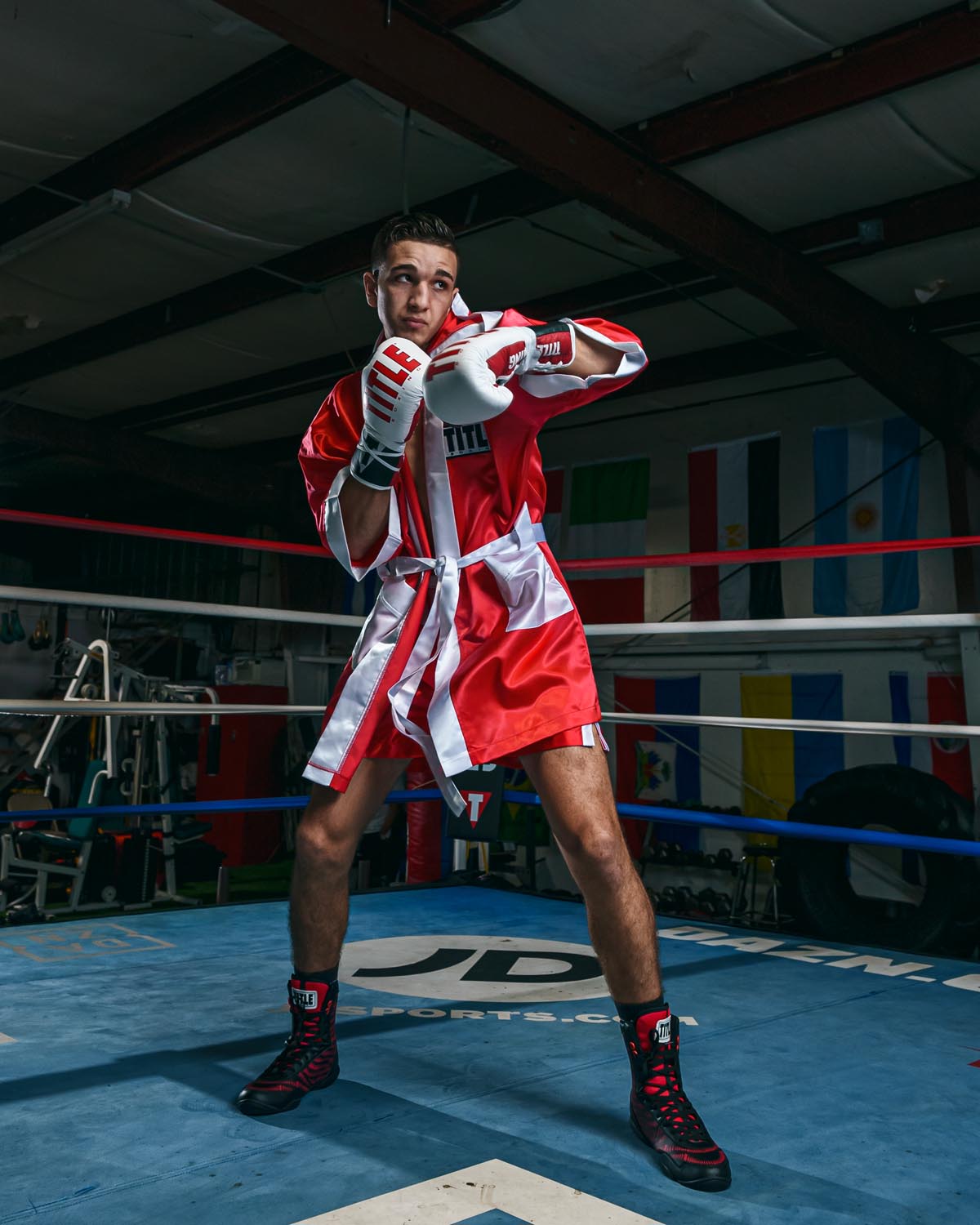 TITLE Boxing Fingertip Training Robe - Premium Boxing & MMA Sparring Gear for Fighters - Perfect for Gym Workouts, Martial Arts Training & Competition