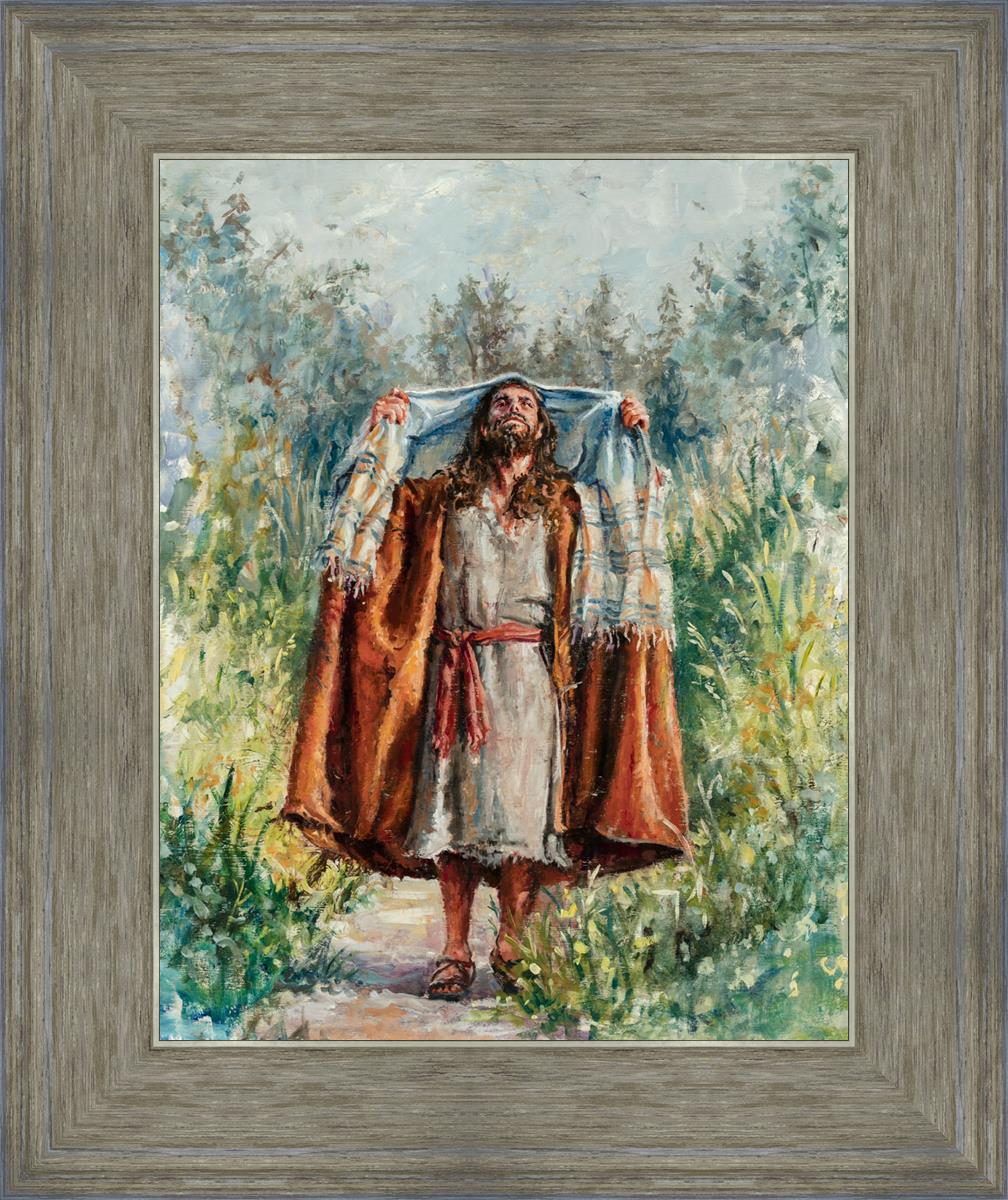 Jesus in the Wilderness - Religious Wall Art for Home & Church Decor - Inspirational Christian Gift for Prayer & Meditation Spaces