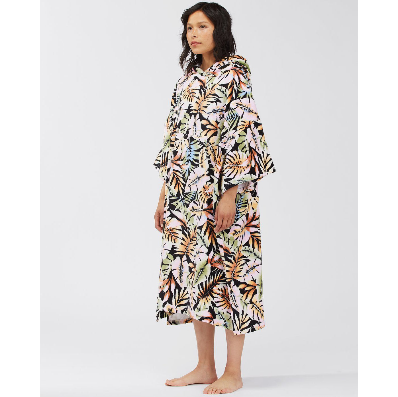 Billabong Women's Paradise Black Changing Towel Poncho - Quick Dry Beach Cover Up for Swimming, Surfing & Yoga