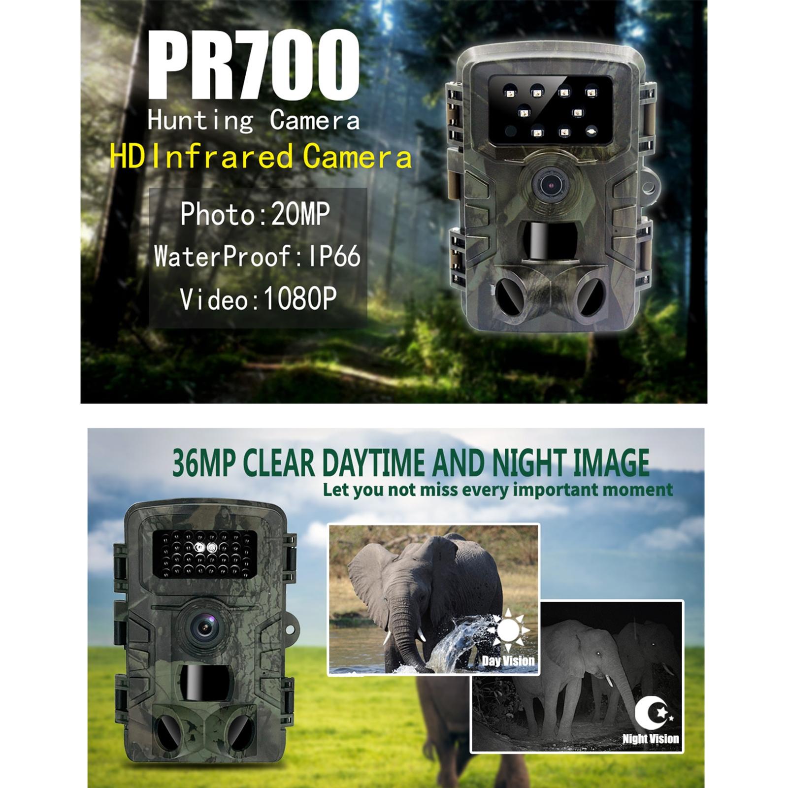 1080P HD Night Vision Hunting Camera - Waterproof Wildlife Trail Camera for Outdoor Tracking, Hunting & Security Surveillance - Perfect for Camping, Wildlife Monitoring & Home Security