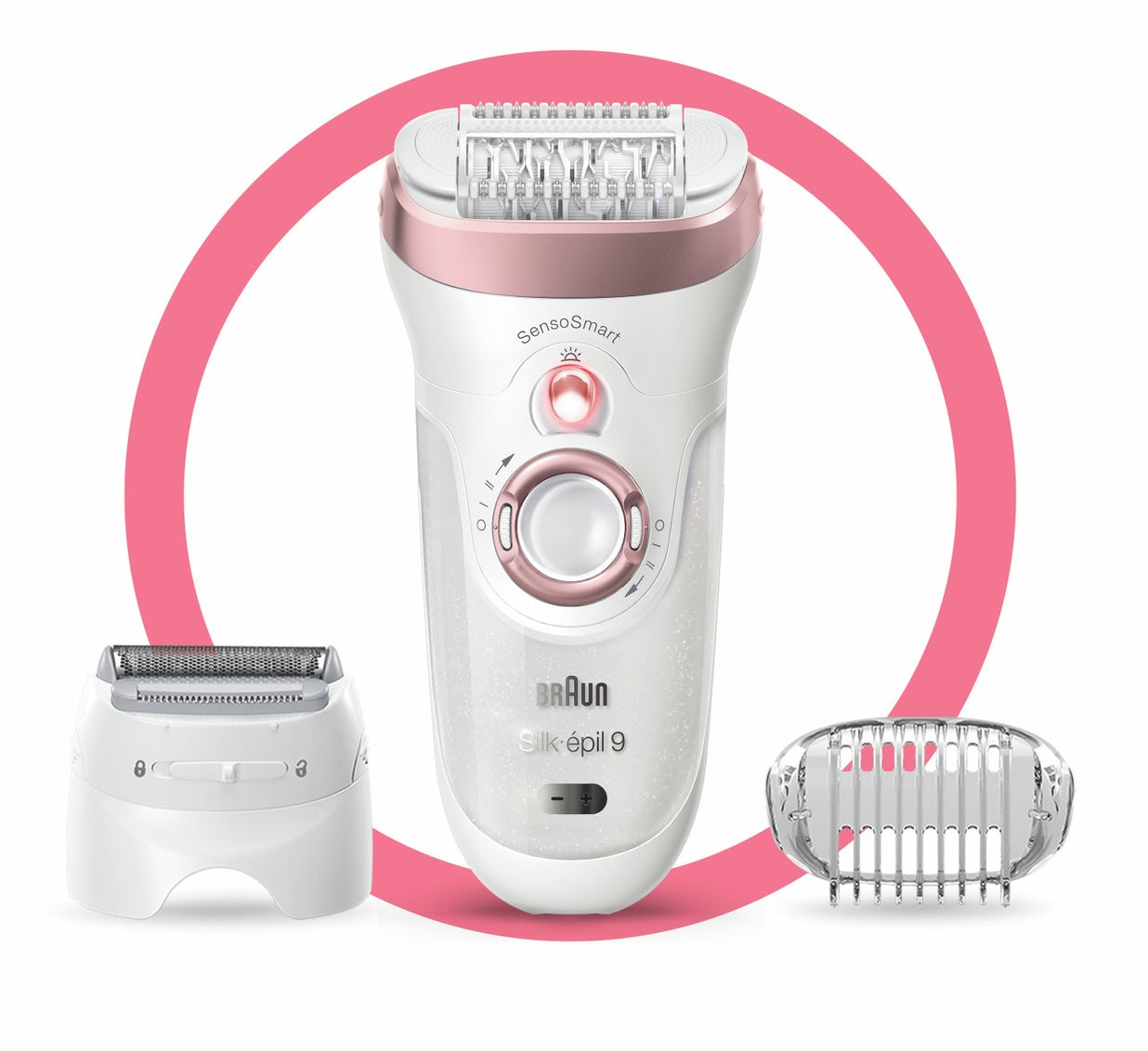Braun Silk Epil 9 Women's Hair Removal Device - Cordless Wet & Dry Epilator for Legs, Underarms, Bikini Line & Face | Painless Hair Remover for Smooth Skin at Home or Travel