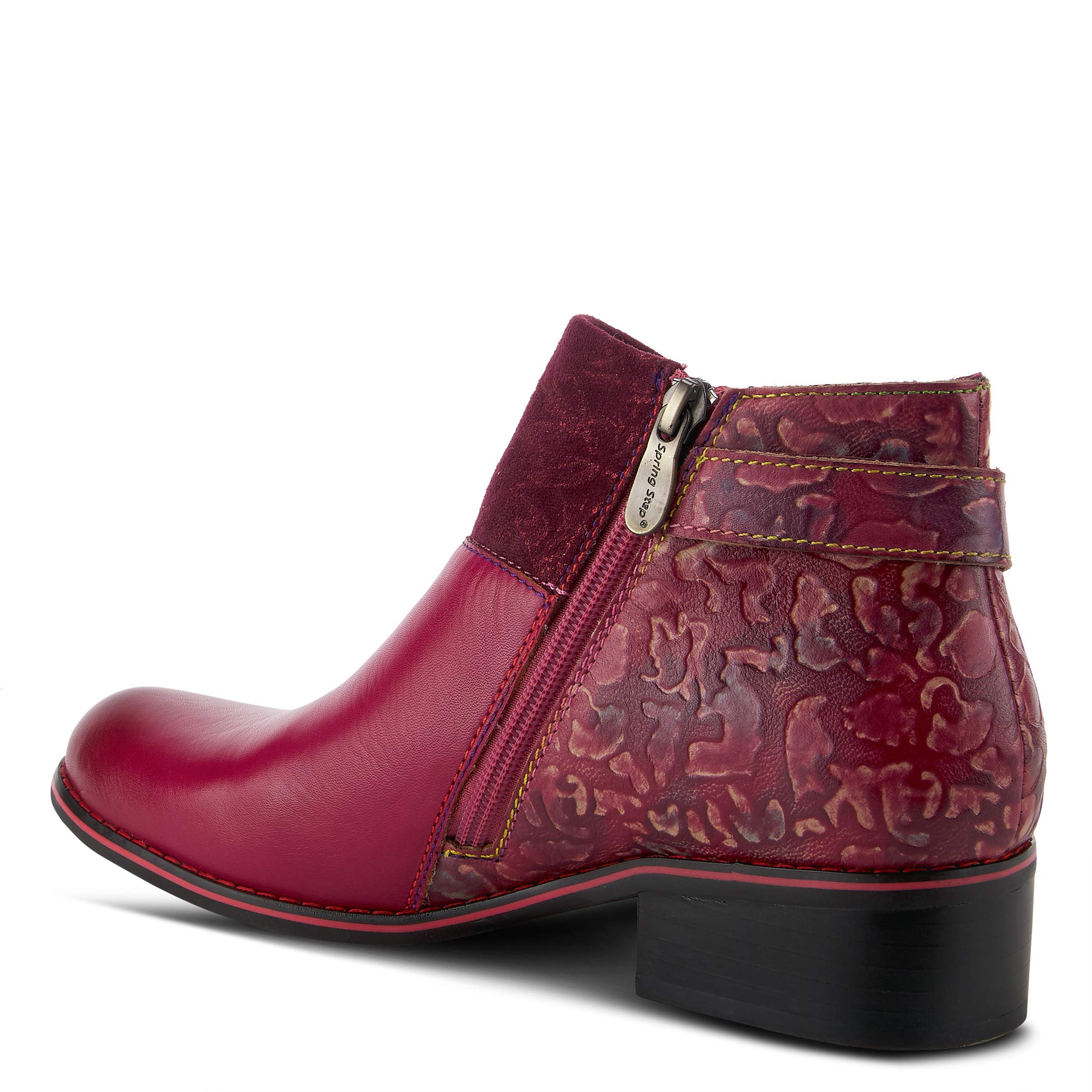 Spring Step L'Artiste Women's Tiatia Ankle Boot - Comfortable Leather Booties for Women, Fashionable Low Heel Boots for Casual Wear & Office Outfits