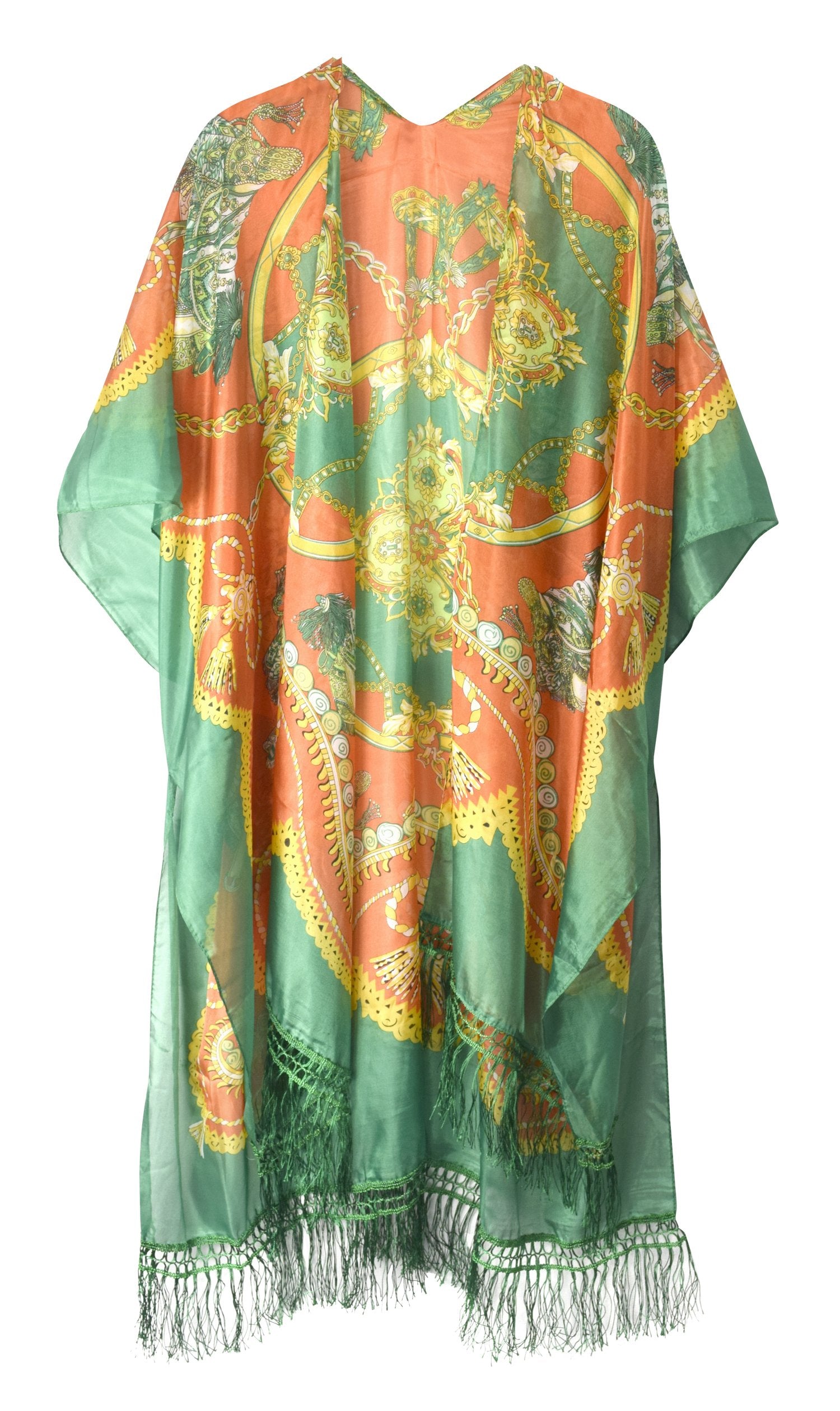 Vintage Kimono Robe for Women - Lightweight Cardigan Cover Up, Summer Beach Poncho - Perfect for Loungewear, Yoga, and Boho Outfits