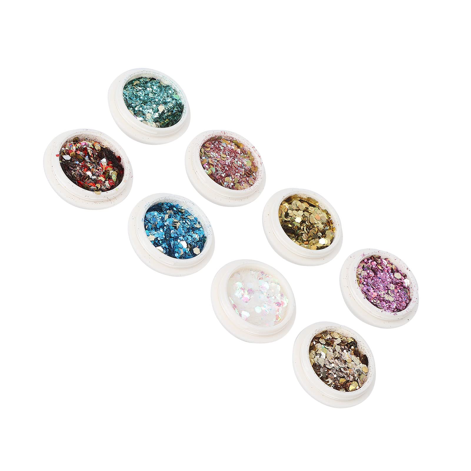 Holographic Multicolor Nail Art Glitter & Sequins for Professional Manicure - Perfect for Nail Salons, DIY Home Nail Art, Parties & Special Occasions
