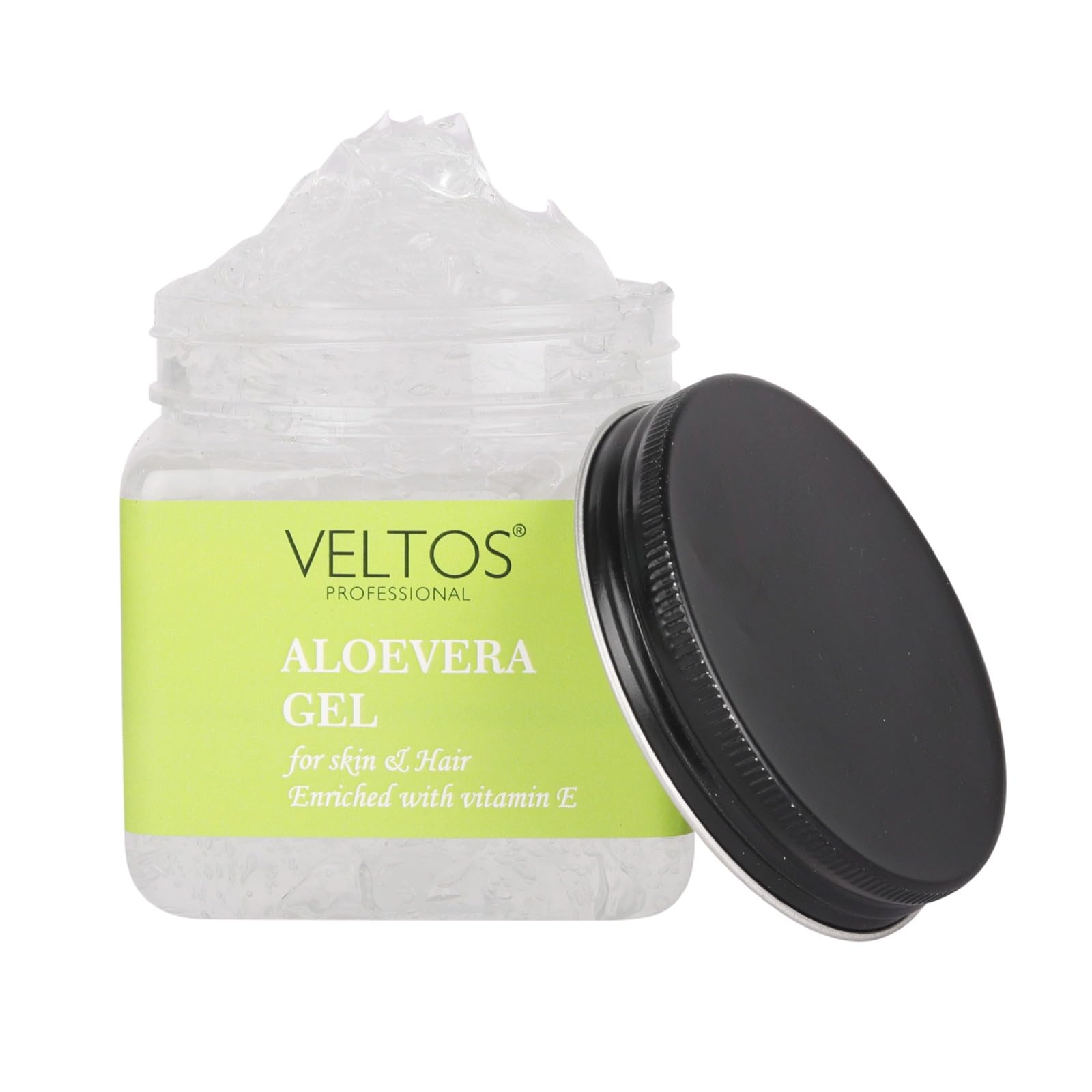 VELTOS Pure Aloe Vera Gel for Skin & Hair Care - 12.8oz | Natural Moisturizer for Face, Acne Scars, Dark Circles & Scalp Hydration | Soothing After Sun Care & Daily Skincare Routine