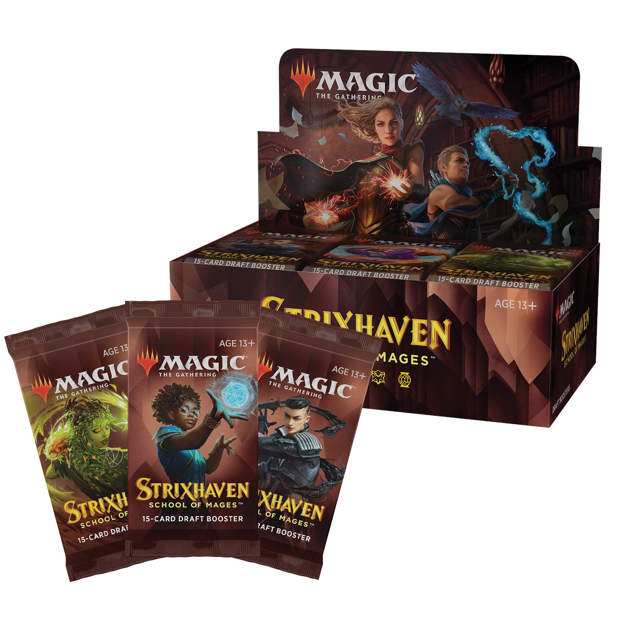 Magic: The Gathering Strixhaven Draft Booster Box - 36 Packs (540 Cards) | MTG Collectible Trading Card Game | Perfect for Draft Tournaments & Card Collectors