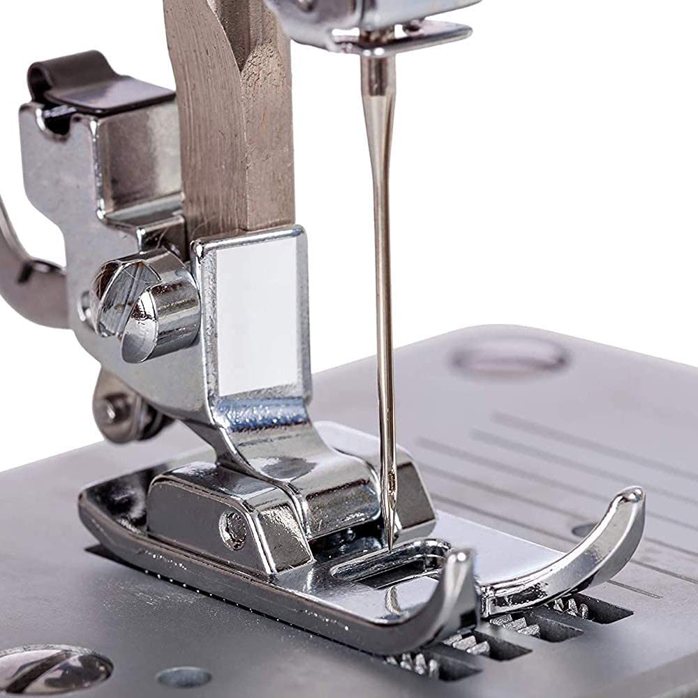 HONEYSEW 2-Piece Zig Zag & Straight Stitch Presser Foot Set - Compatible with Singer, Brother, Janome, Toyota & Other Domestic Sewing Machines - Perfect for Quilting, Garment Sewing & Craft Projects