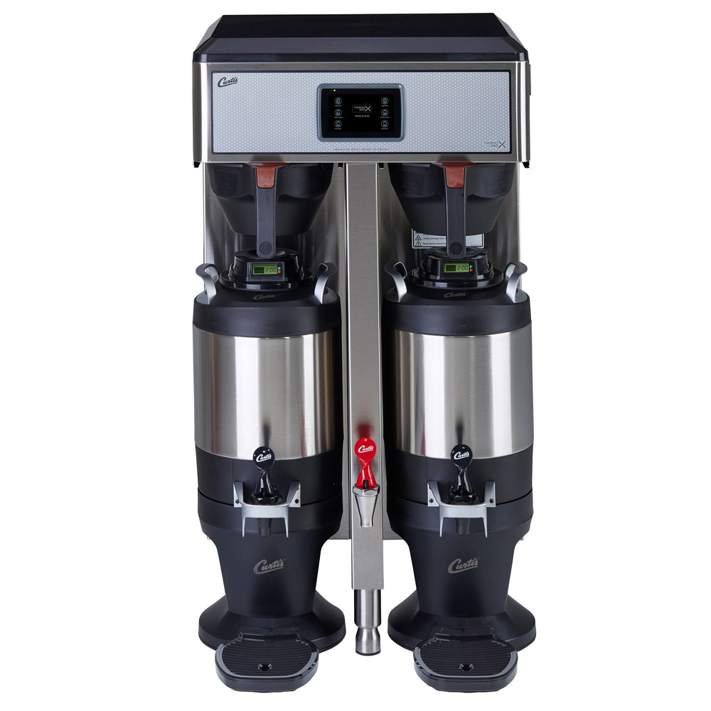 Curtis G4 Twin Coffee Brewer - 1.5 Gallon Commercial Coffee Maker (Model G4TPX2T10A3100) for Offices, Restaurants & Cafes