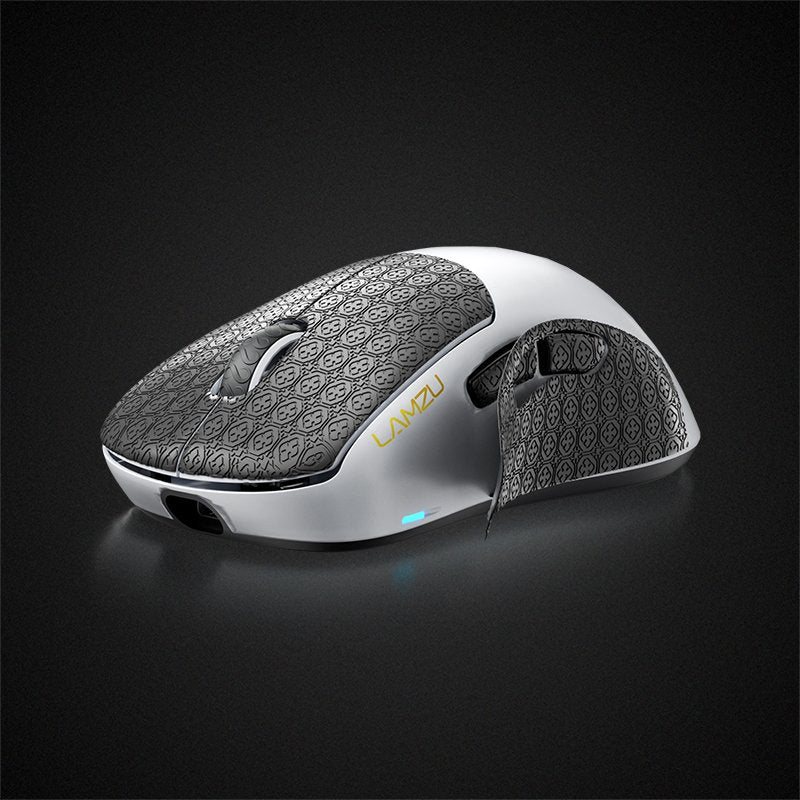 LAMZU Thorn Ergonomic Gaming Mouse - Wireless RGB Optical Mouse with Customizable Buttons for PC & Mac - Perfect for FPS, MOBA, and MMO Gaming