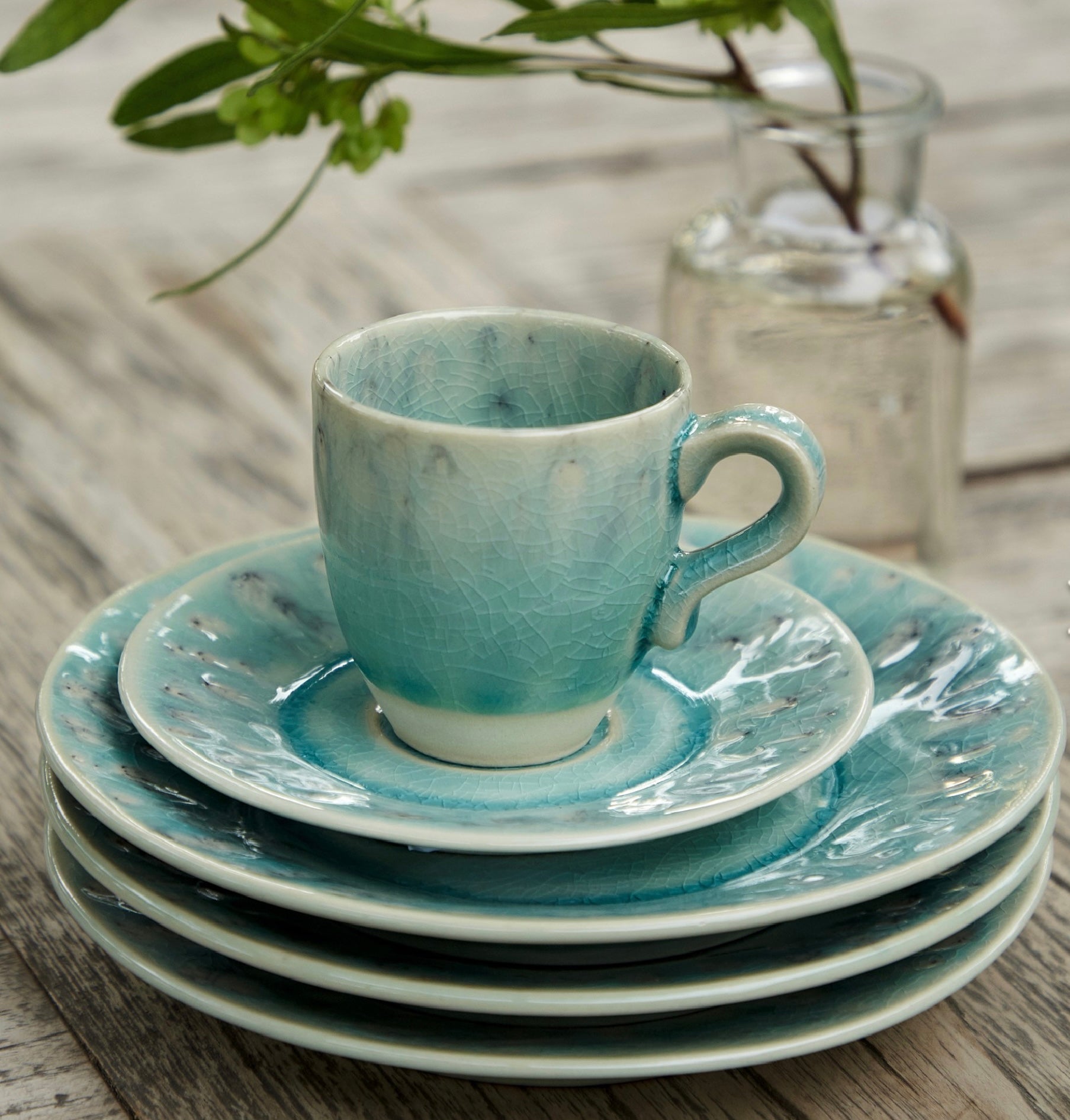 Premium Madeira Espresso Cup and Saucer Set - Handcrafted Porcelain Coffee Cups for Espresso, Cappuccino & Latte - Perfect for Home, Office & Cafe Use