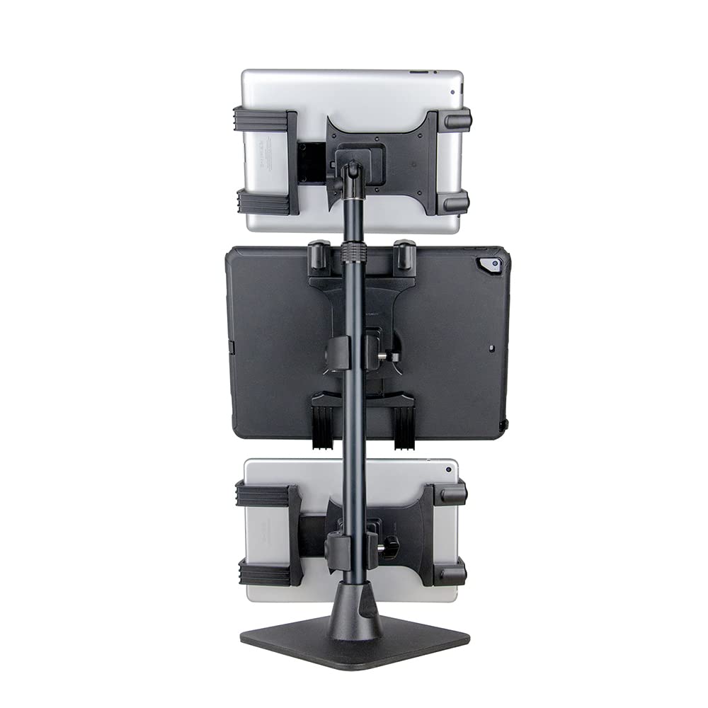 ARKON Triple Tablet Holder Stand for Restaurants - Heavy Duty Mount for Delivery & POS Systems (DoorDash, Uber Eats, Grubhub) | TRITABL29 | Perfect for Multi-Device Management in Food Service Businesses
