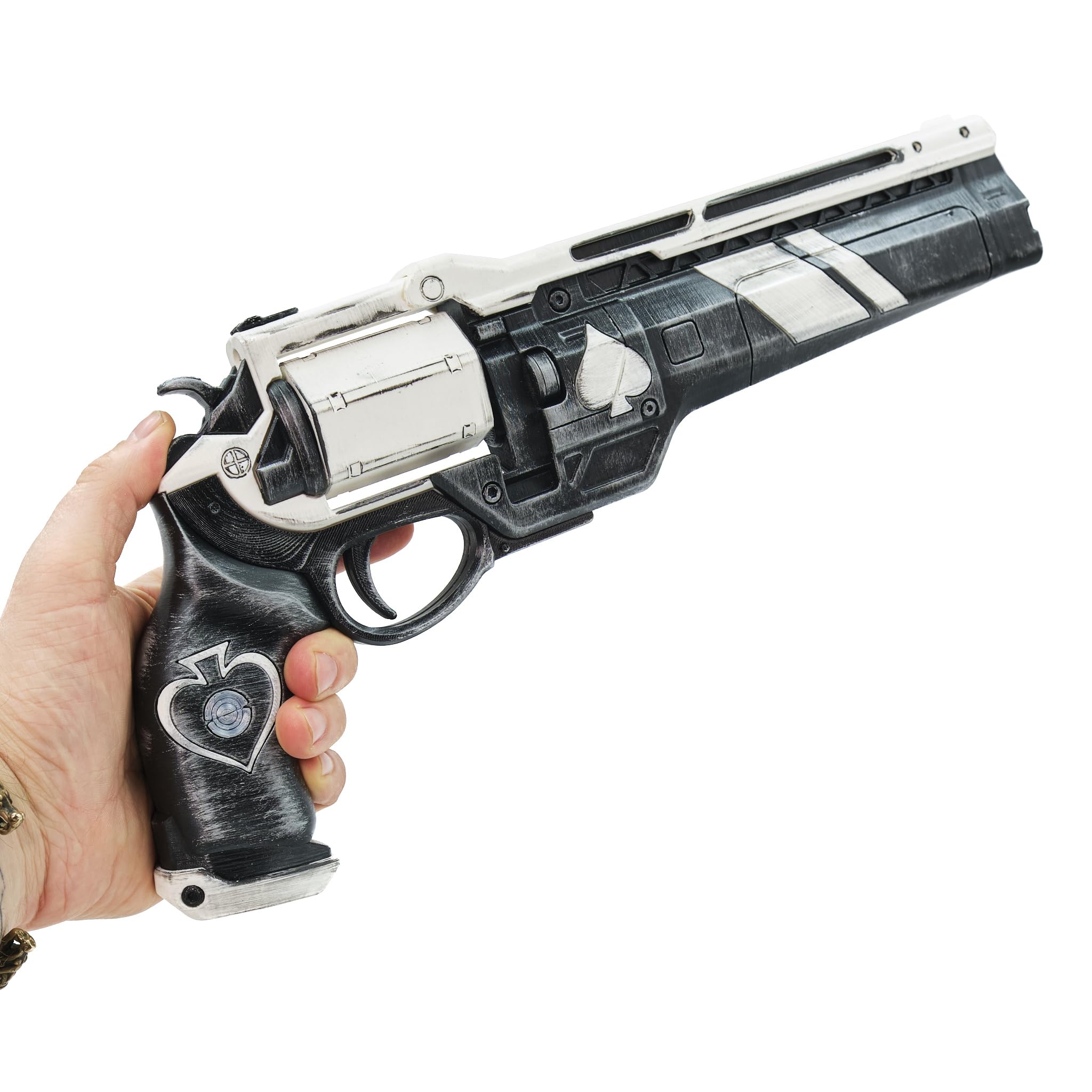 Ace of Spades Hand Cannon for Destiny 2 | Battle-Scarred Finish | No Stand Included | Perfect for PvP & PvE Gameplay