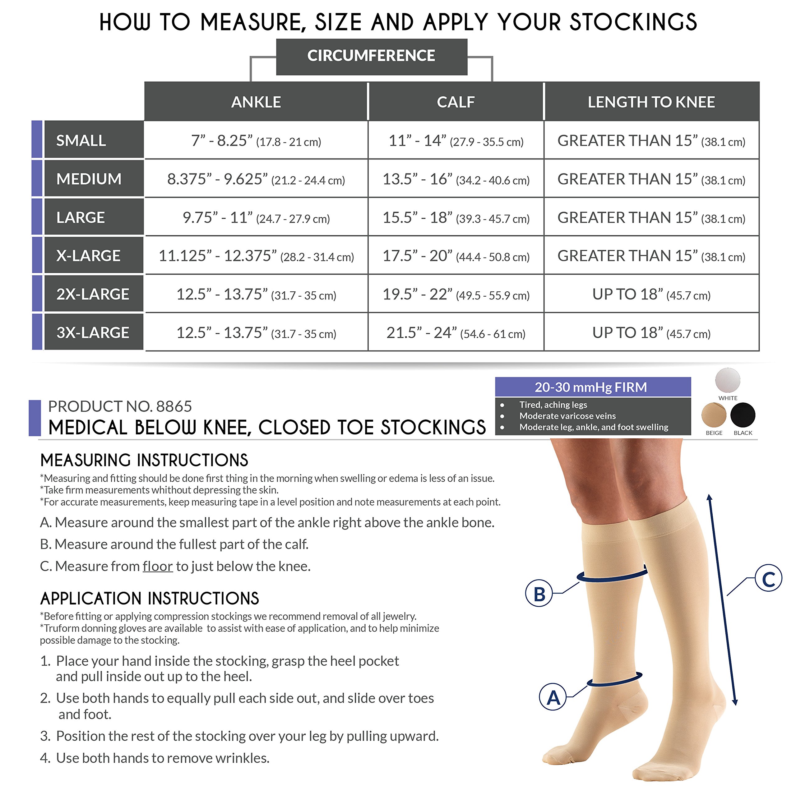 20-30 mmHg Compression Socks for Men & Women - Knee High Support Stockings, Closed Toe Beige Small (6 Pairs) - Ideal for Travel, Varicose Veins & Circulation Support