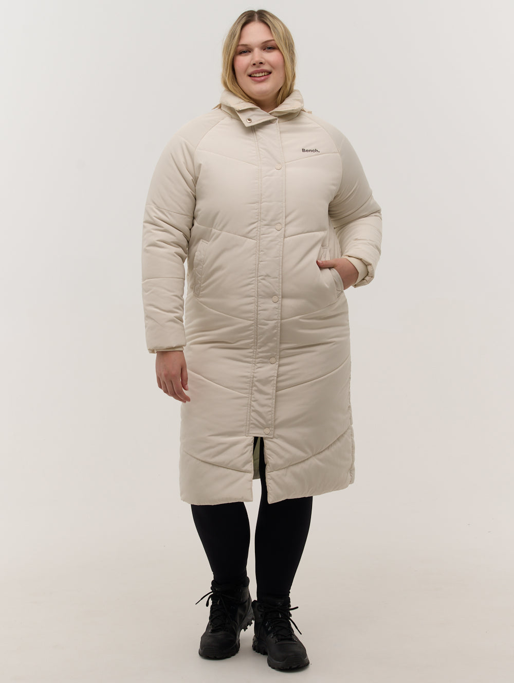 Tianae Quilted Midi Parka Jacket for Women - Lightweight Winter Coat with Hood, Water-Resistant Outerwear - Perfect for Casual Outings, Commuting & Cold Weather Fashion