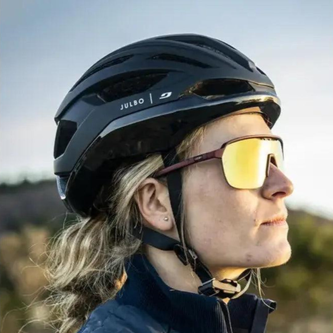 Julbo Frequency Reactiv P1 3 LAGP Sunglasses - Burgundy/Light Grey Lens for Cycling, Running & Outdoor Sports - UV Protection & Polarized Glasses for Men & Women