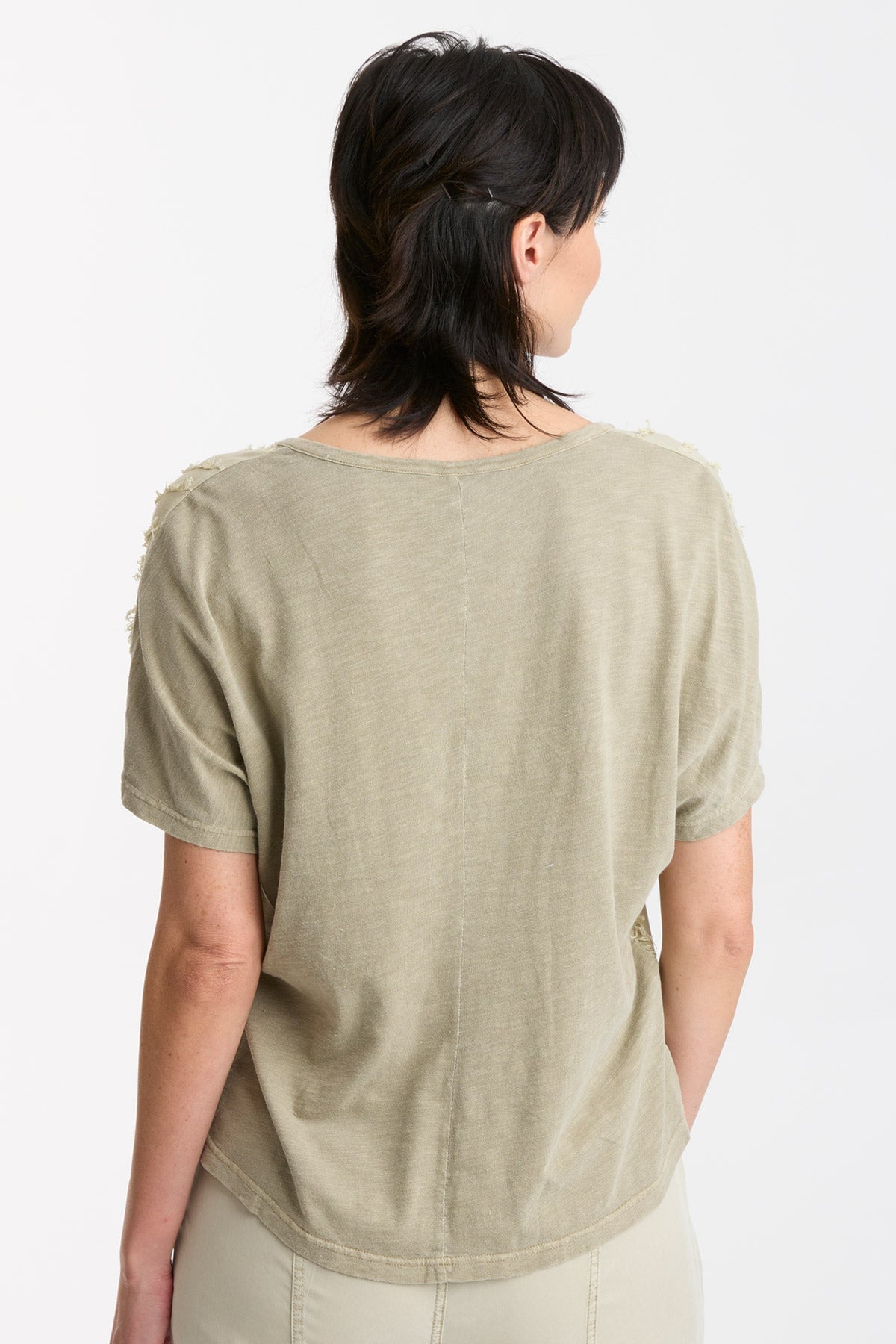 Jarvis V-Neck T-Shirt for Men - Soft Cotton Crew Neck Tee with Pigment Dye - Casual Comfort Fit for Everyday Wear, Gym, and Outings