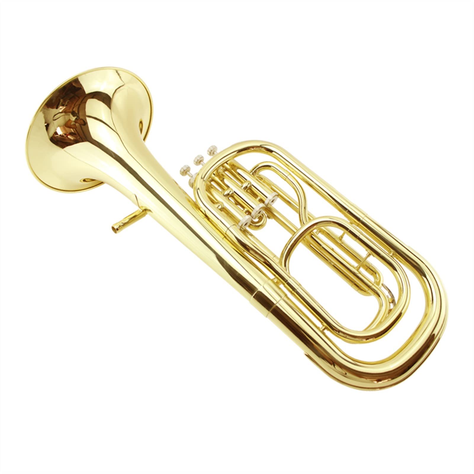 Professional B Flat Key Brass Euphonium - 3-Key Tenor Instrument for Beginners & Advanced Players | Perfect for School Bands, Orchestras & Solo Performances