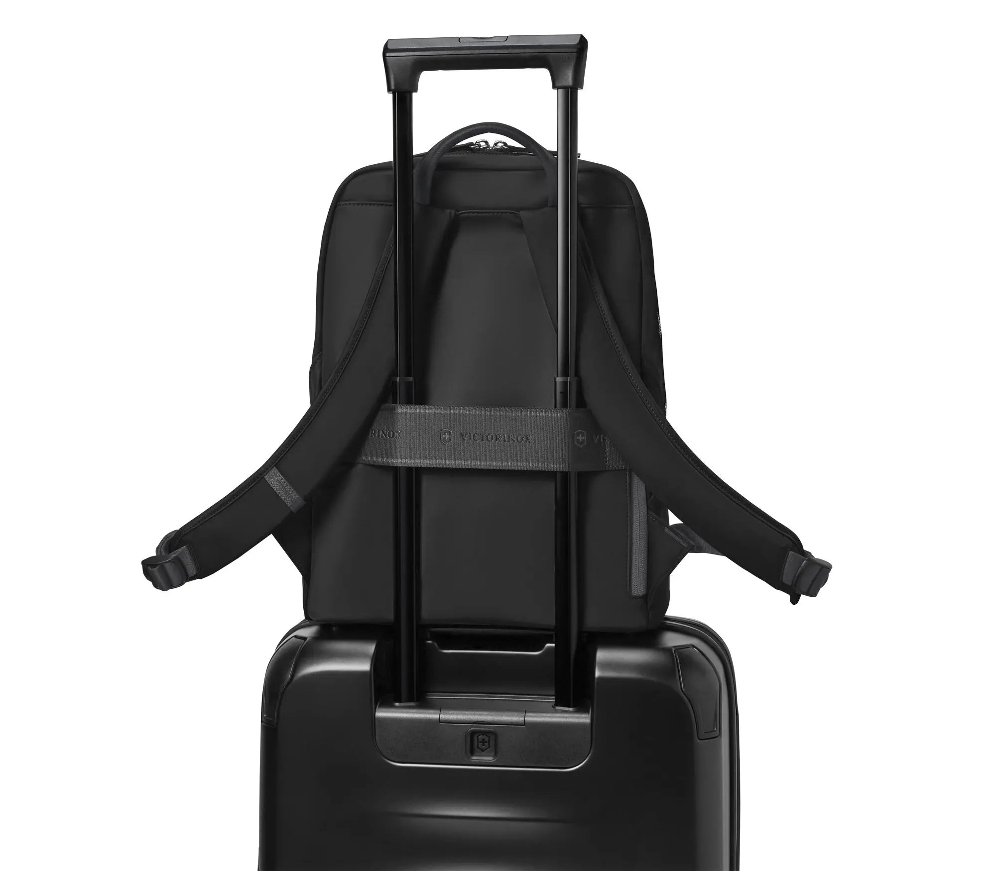Victoria Signature Compact Backpack 14 Inch Laptop Backpack for Women & Men - Lightweight Travel Daypack, Water-Resistant School College Bag - Perfect for Work, Commuting & Outdoor Adventures (Black)