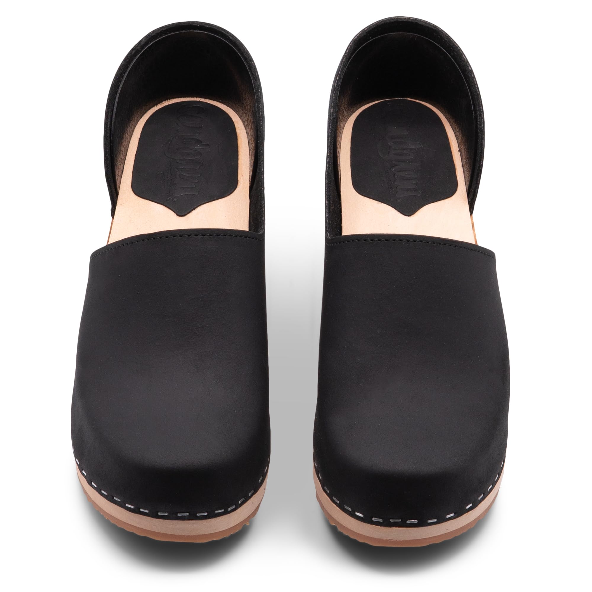 Sandgrens Handmade Swedish Wooden Clogs for Women - Comfortable High Heel Closed-Back Design | Perfect for Casual Wear, Office & Outdoor Activities