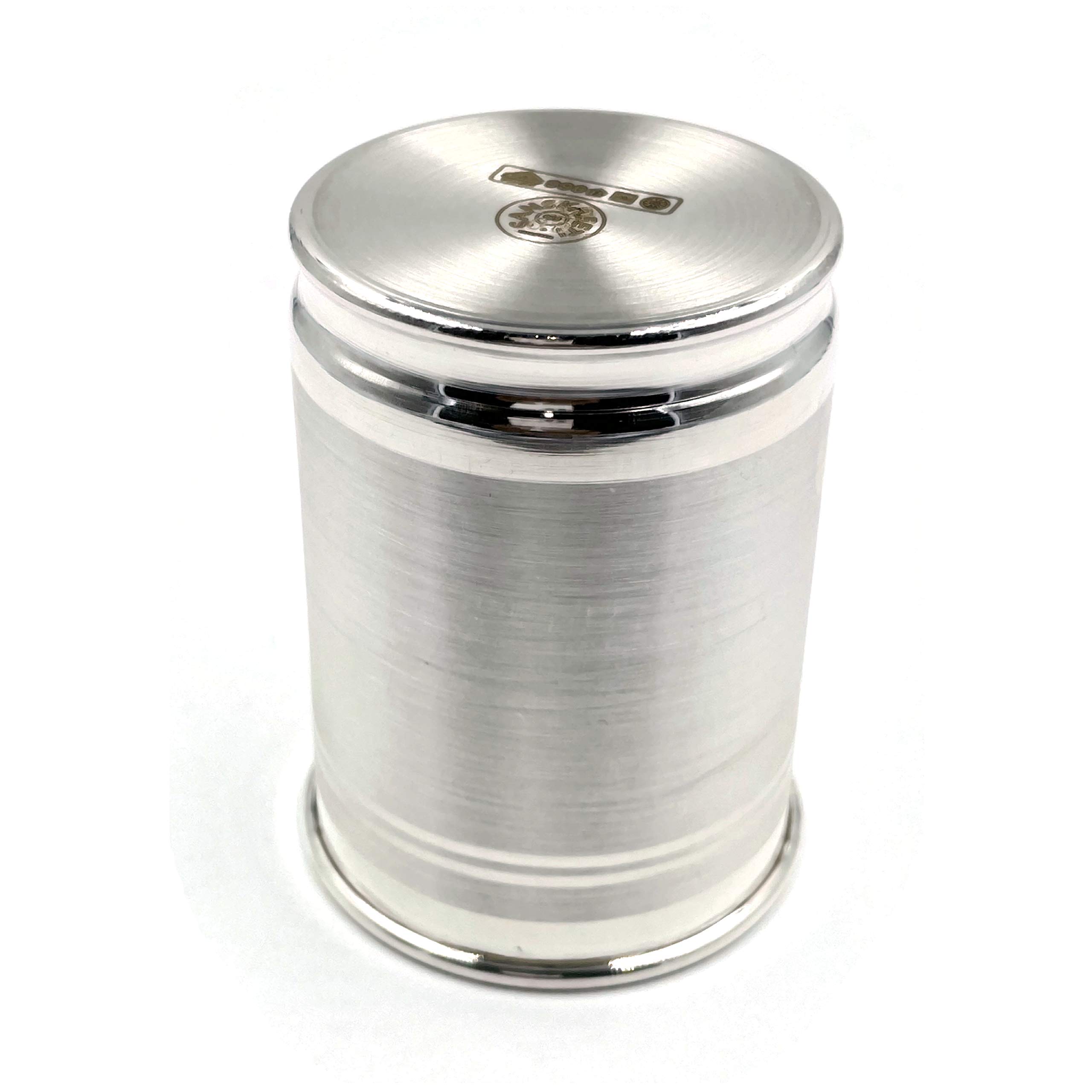 999 Pure Silver Hallmarked Glass - Style#03 (3.75 Inch, 80g) | Elegant Drinkware for Whiskey, Wine & Cocktails | Perfect Gift for Weddings, Anniversaries & Special Occasions